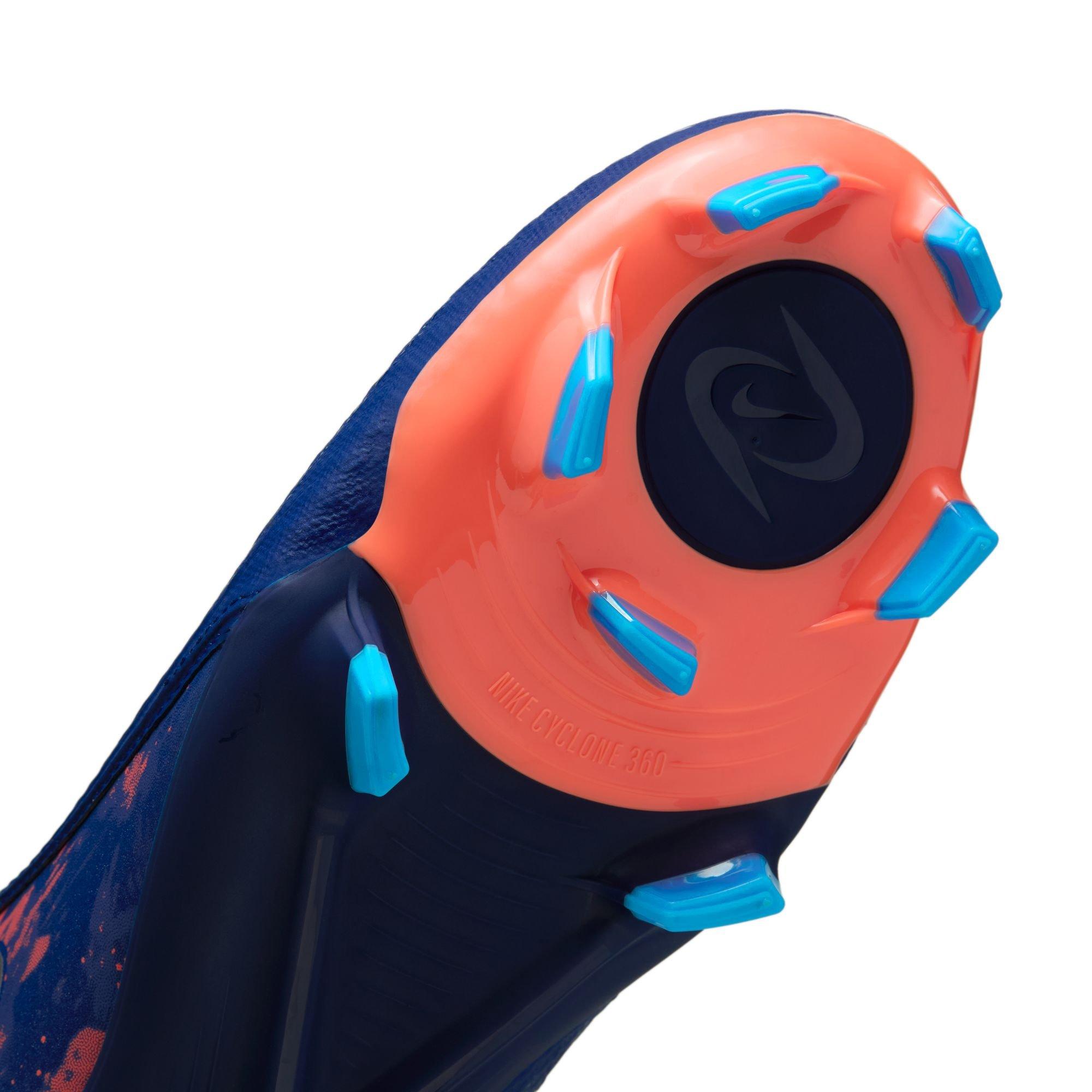 Nike Phantom GX 2 Academy "Erling Haaland" MG Men's Soccer Cleat - SILVER/BLUE Thumbnail View 8