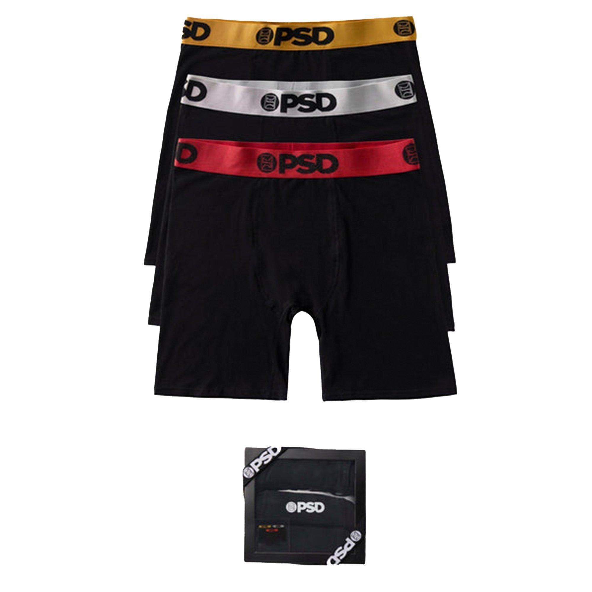 PSD Men's Chrome Cotton Underwear-3PK - MULTI-COLOR Thumbnail View 1