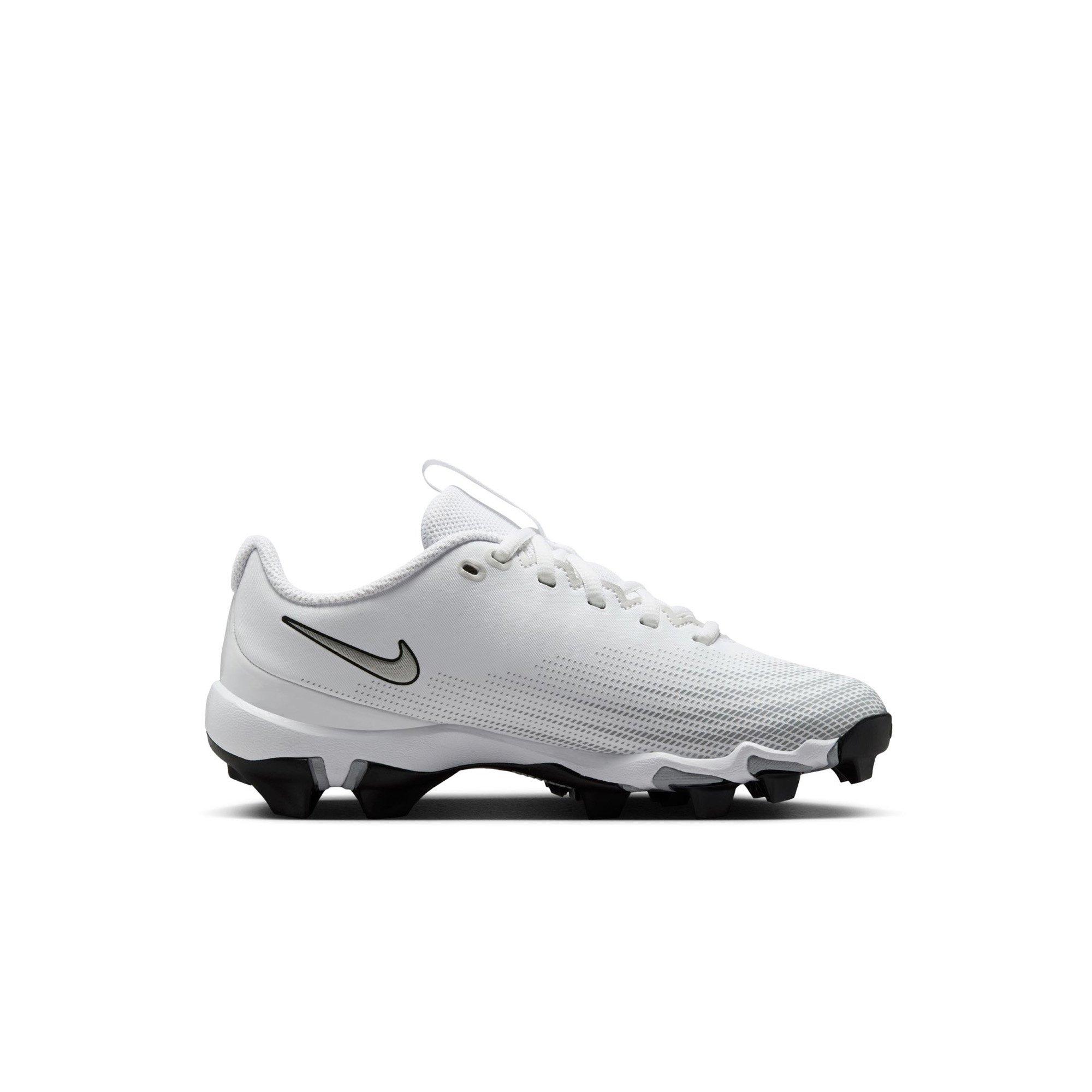 Nike Vapor Shark 3  Preschool Boys' "White/Metallic Silver/Wolf Grey/Black" Football Cleat