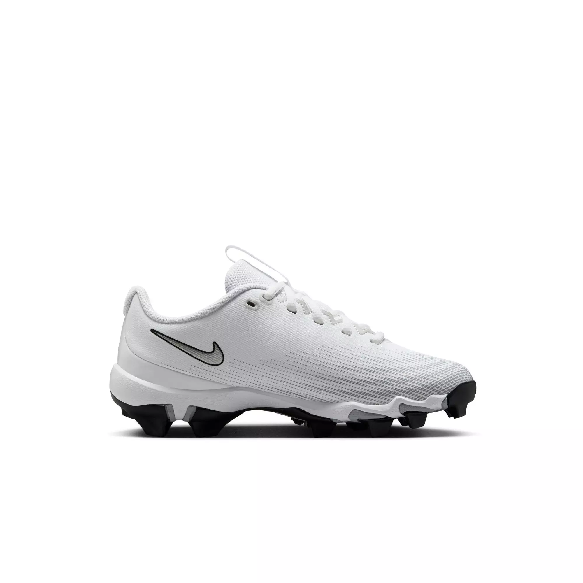 Nike Vapor Shark 3 "White/Metallic Silver/Wolf Grey/Black" Preschool Boys' Football Cleat - WHITE/SILVER
