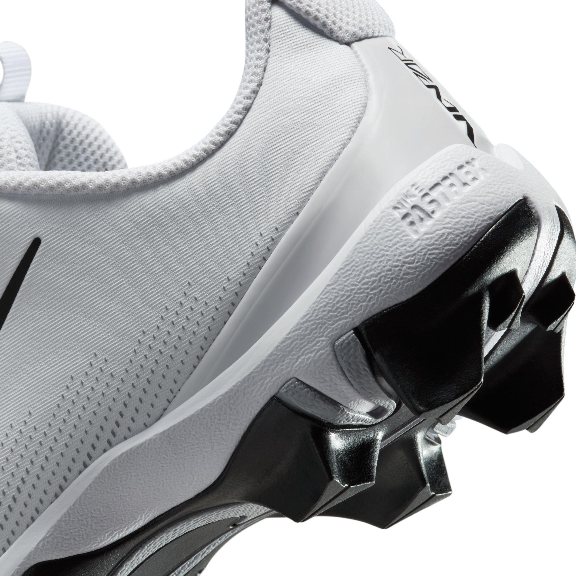 Nike Vapor Shark 3  Grade School Boys' "White/Metallic Silver/Wolf Grey/Black" Football Cleat