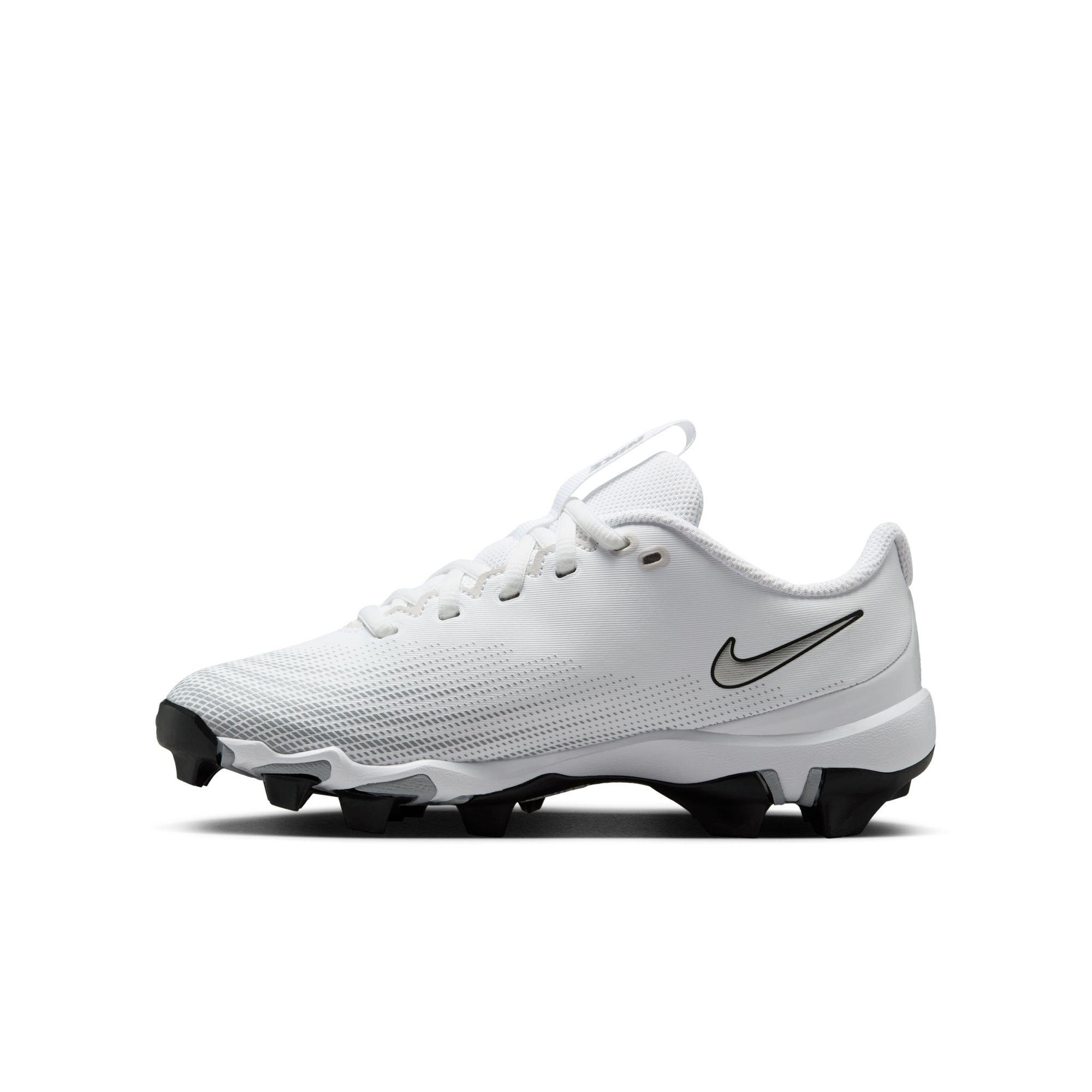 Nike Vapor Shark 3  Grade School Boys' "White/Metallic Silver/Wolf Grey/Black" Football Cleat
