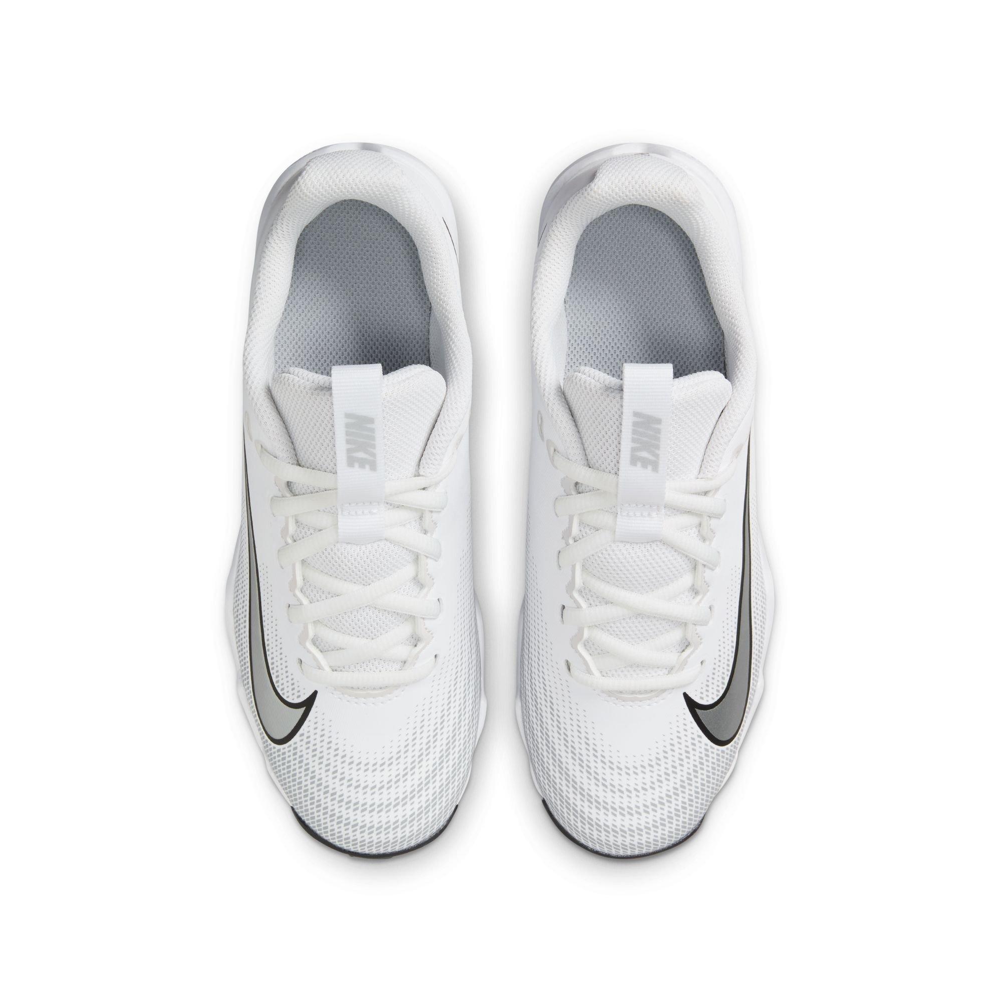 Nike Vapor Shark 3  Grade School Boys' "White/Metallic Silver/Wolf Grey/Black" Football Cleat