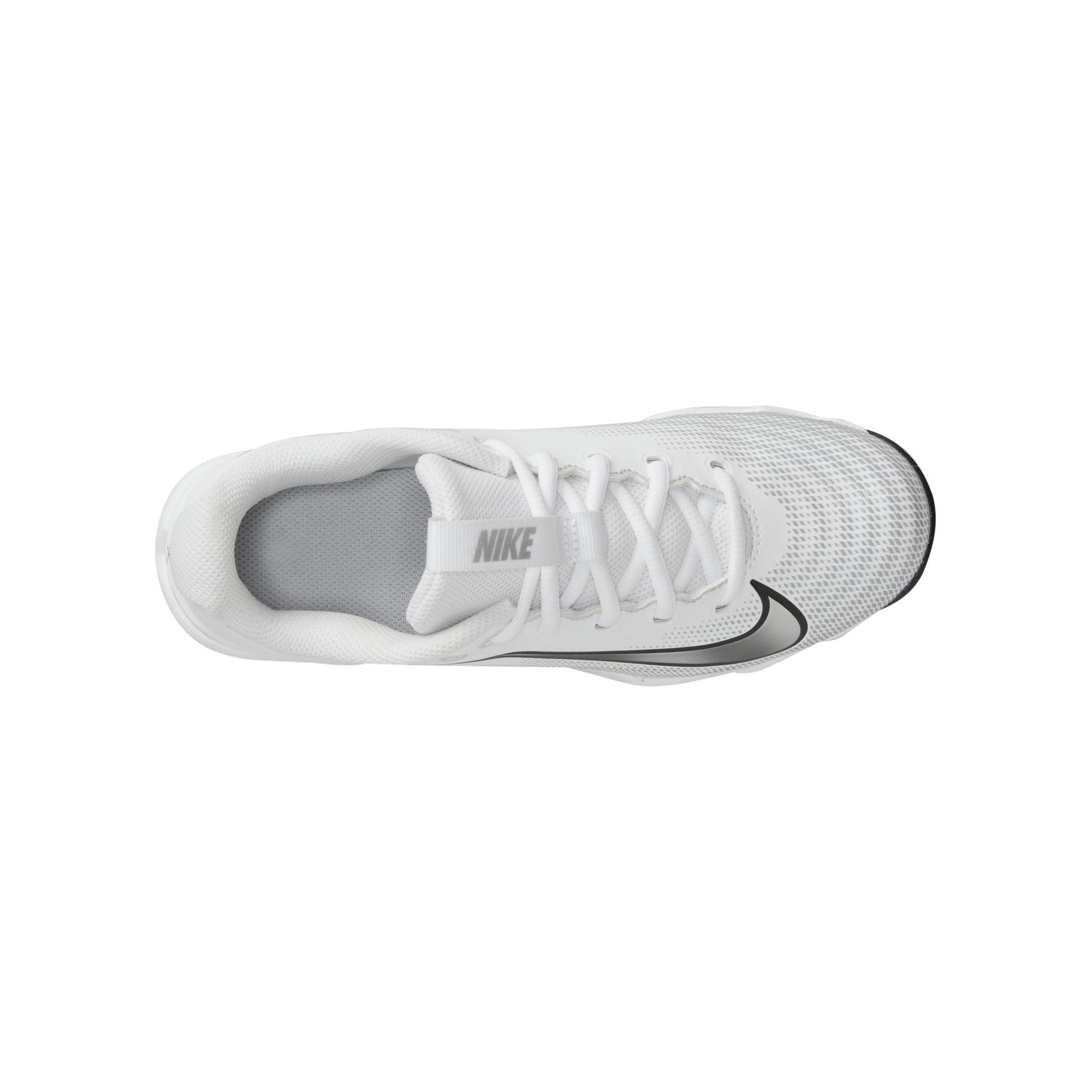 Nike Vapor Shark 3  Grade School Boys' "White/Metallic Silver/Wolf Grey/Black" Football Cleat