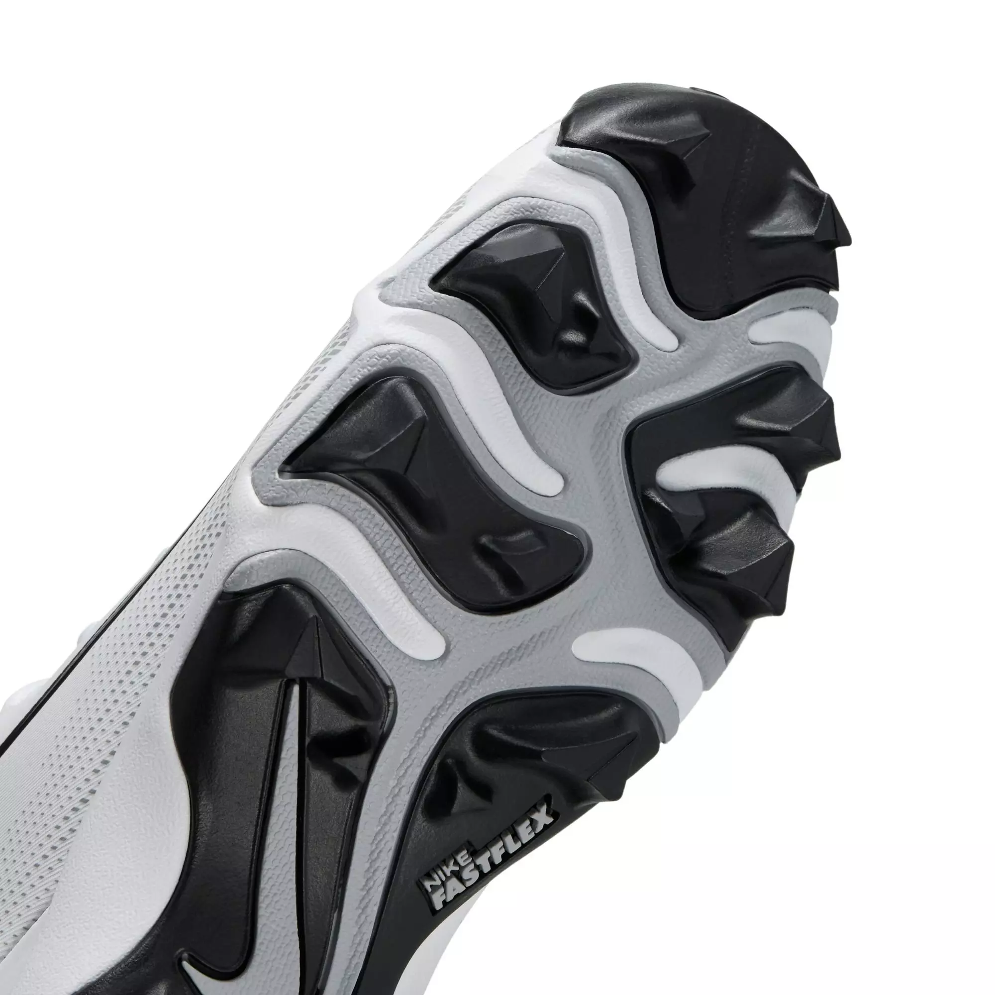 Nike Vapor Shark 3 "White/Metallic Silver/Wolf Grey/Black" Grade School Boys' Football Cleat - WHITE/SILVER