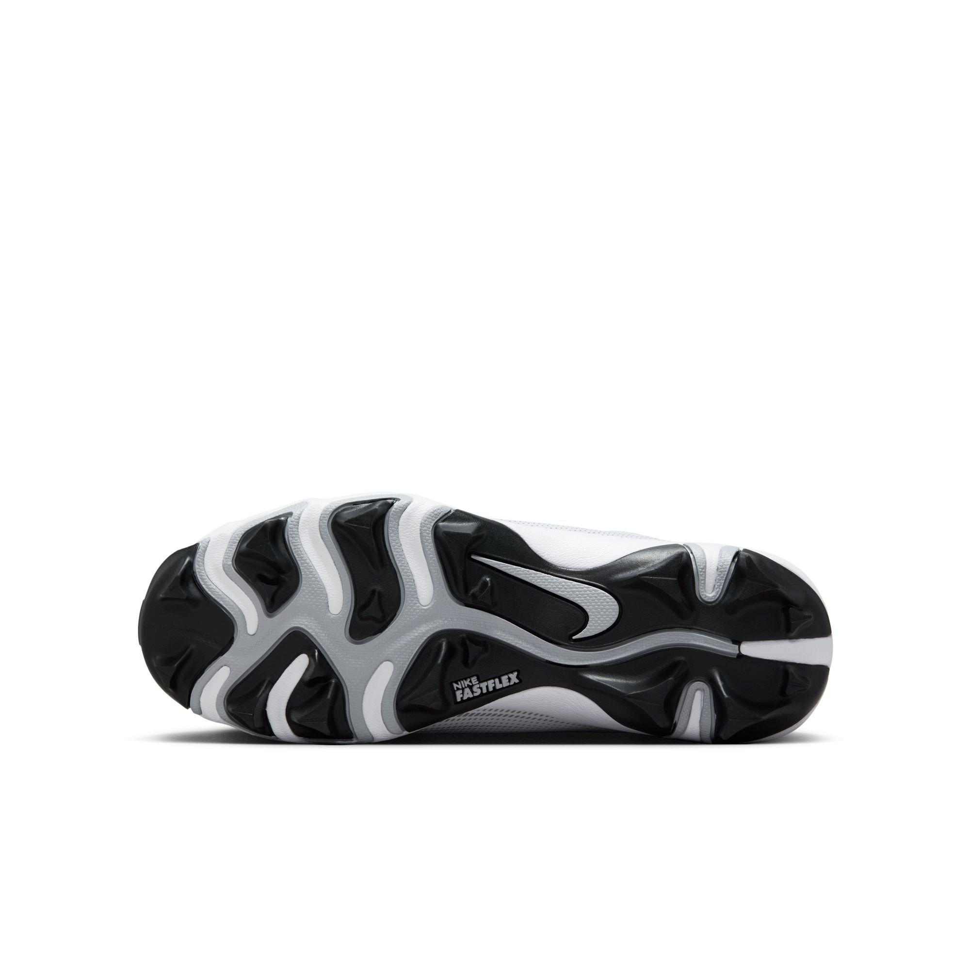 Nike Vapor Shark 3  Grade School Boys' "White/Metallic Silver/Wolf Grey/Black" Football Cleat