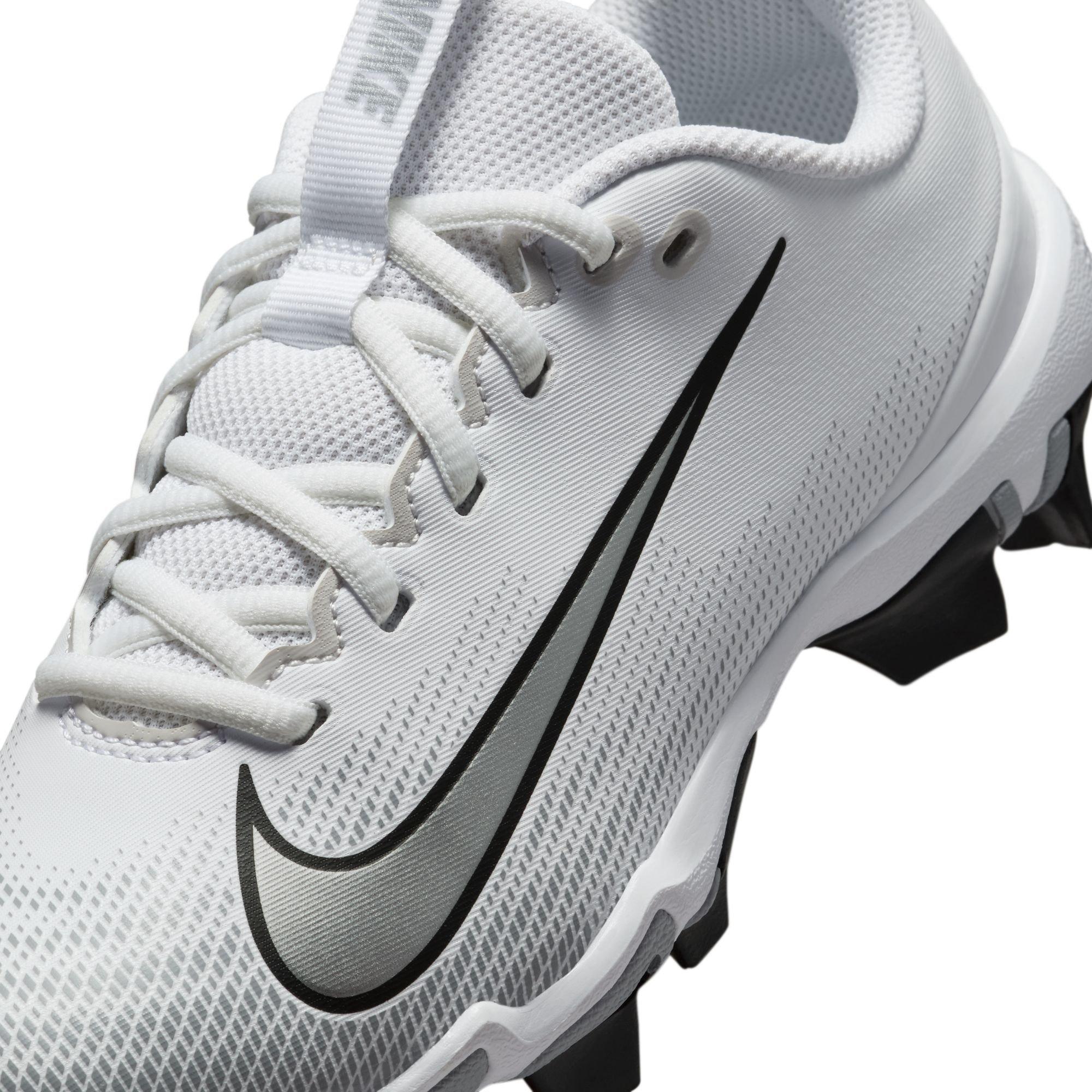 Nike Vapor Shark 3  Grade School Boys' "White/Metallic Silver/Wolf Grey/Black" Football Cleat