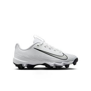 Nike Vapor Shark 3 "White/Metallic Silver/Wolf Grey/Black" Grade School Boys' Football Cleat