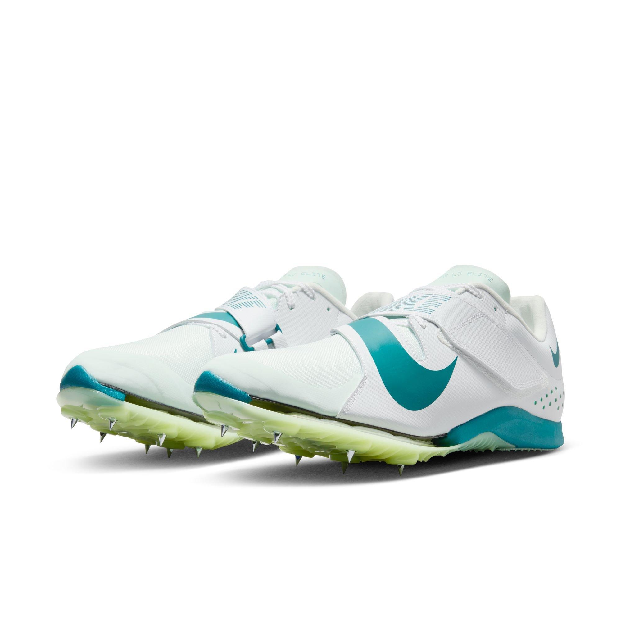 Nike Long Jump Elite Track Spike White/Bright Spruce | Hibbett