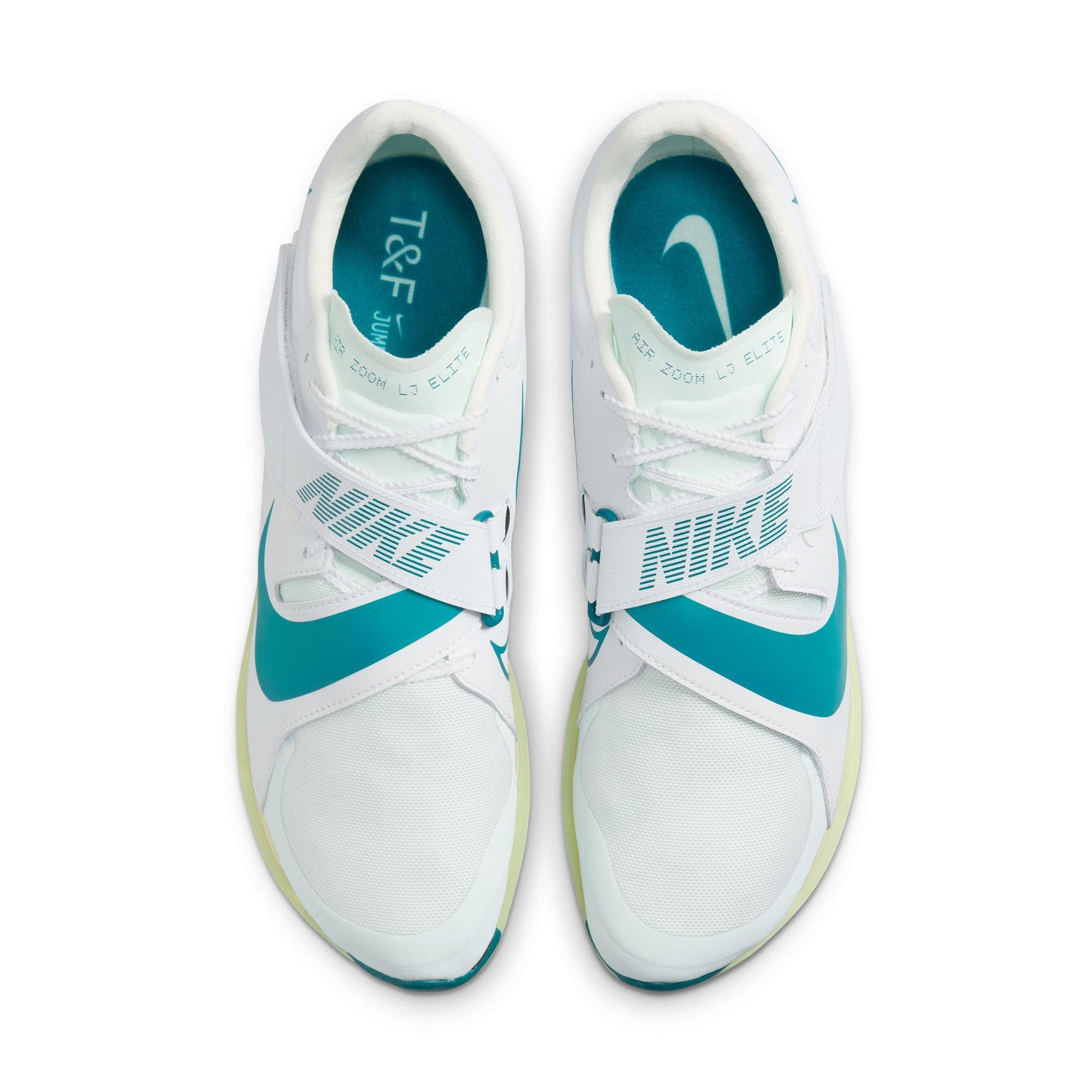 Nike Long Jump Elite "White/Bright Spruce/Barely Green" Unisex Track Spike - WHITE/GREEN Thumbnail View 7