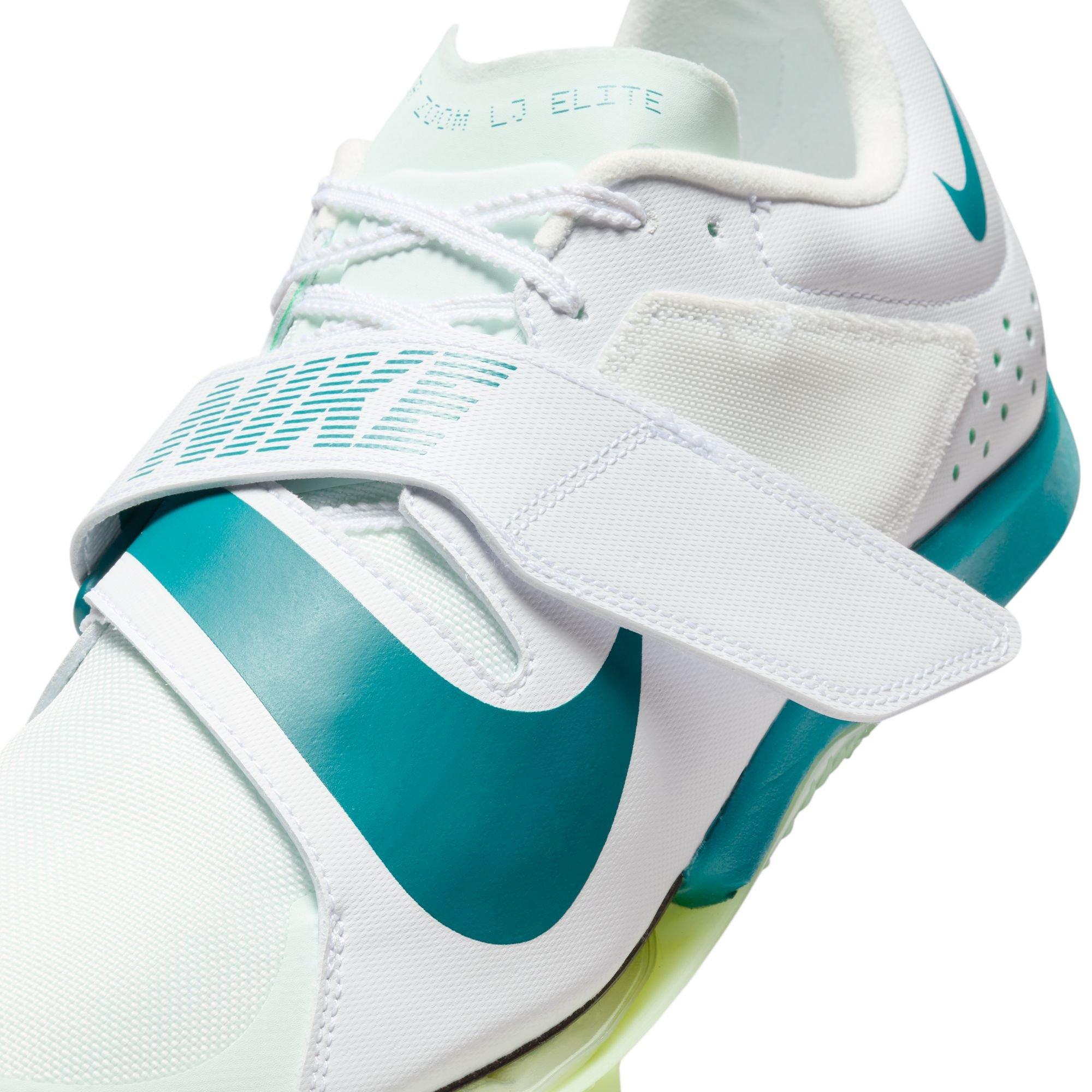 Nike Long Jump Elite "White/Bright Spruce/Barely Green" Unisex Track Spike - WHITE/GREEN Thumbnail View 10