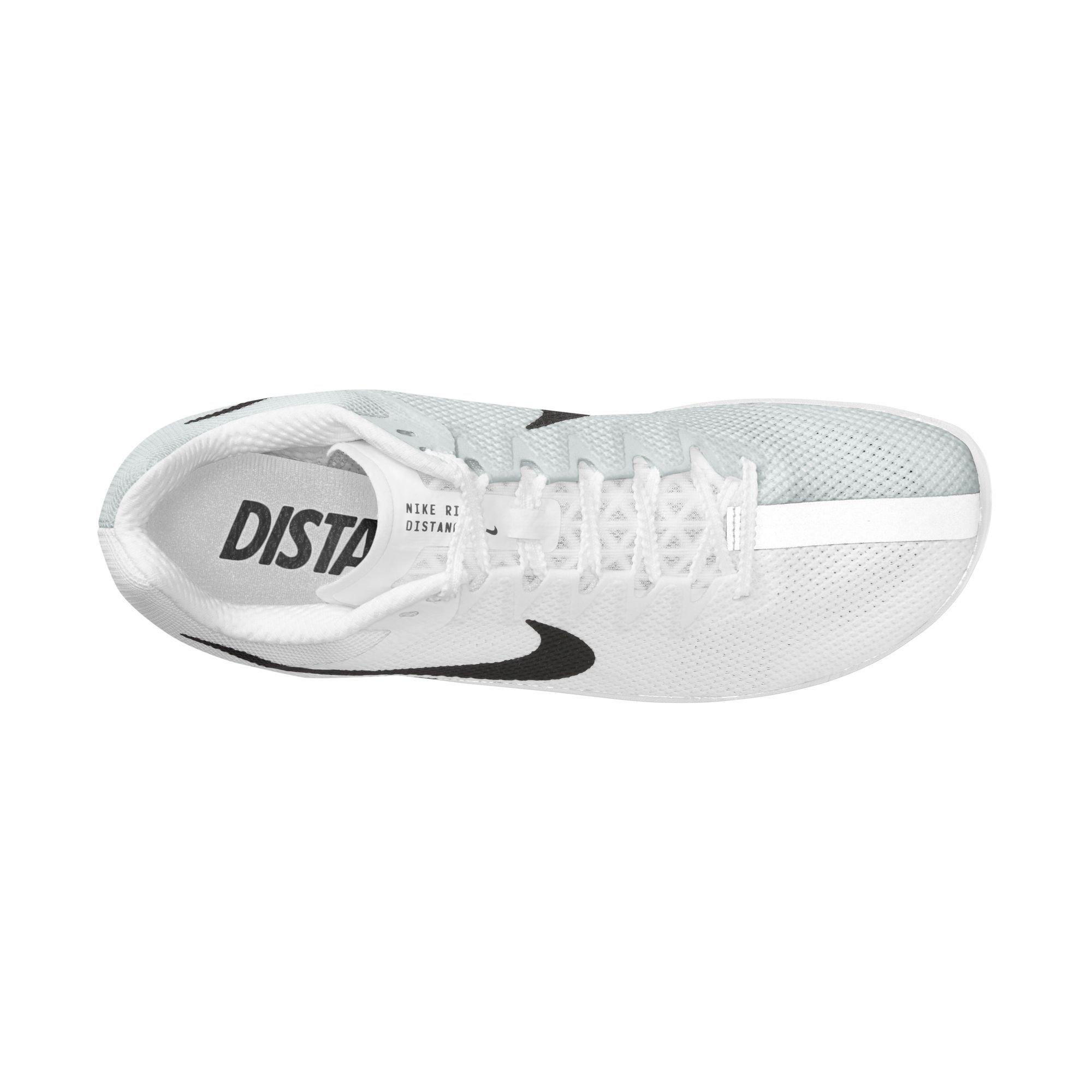 Nike Rival Distance "White/Black/Metallic Silver" Unisex Track Spike - WHITE/BLACK/SILVER Thumbnail View 8