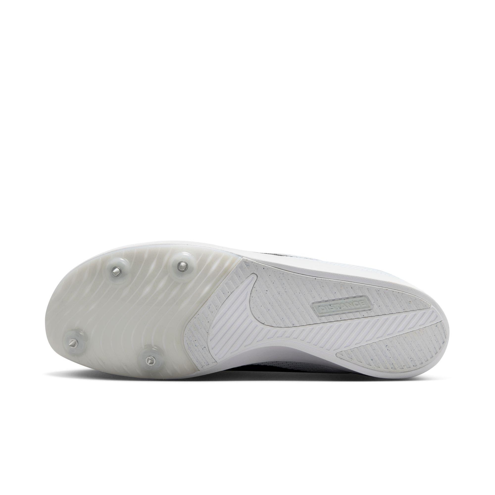 Nike Rival Distance "White/Black/Metallic Silver" Unisex Track Spike - WHITE/BLACK/SILVER Thumbnail View 9