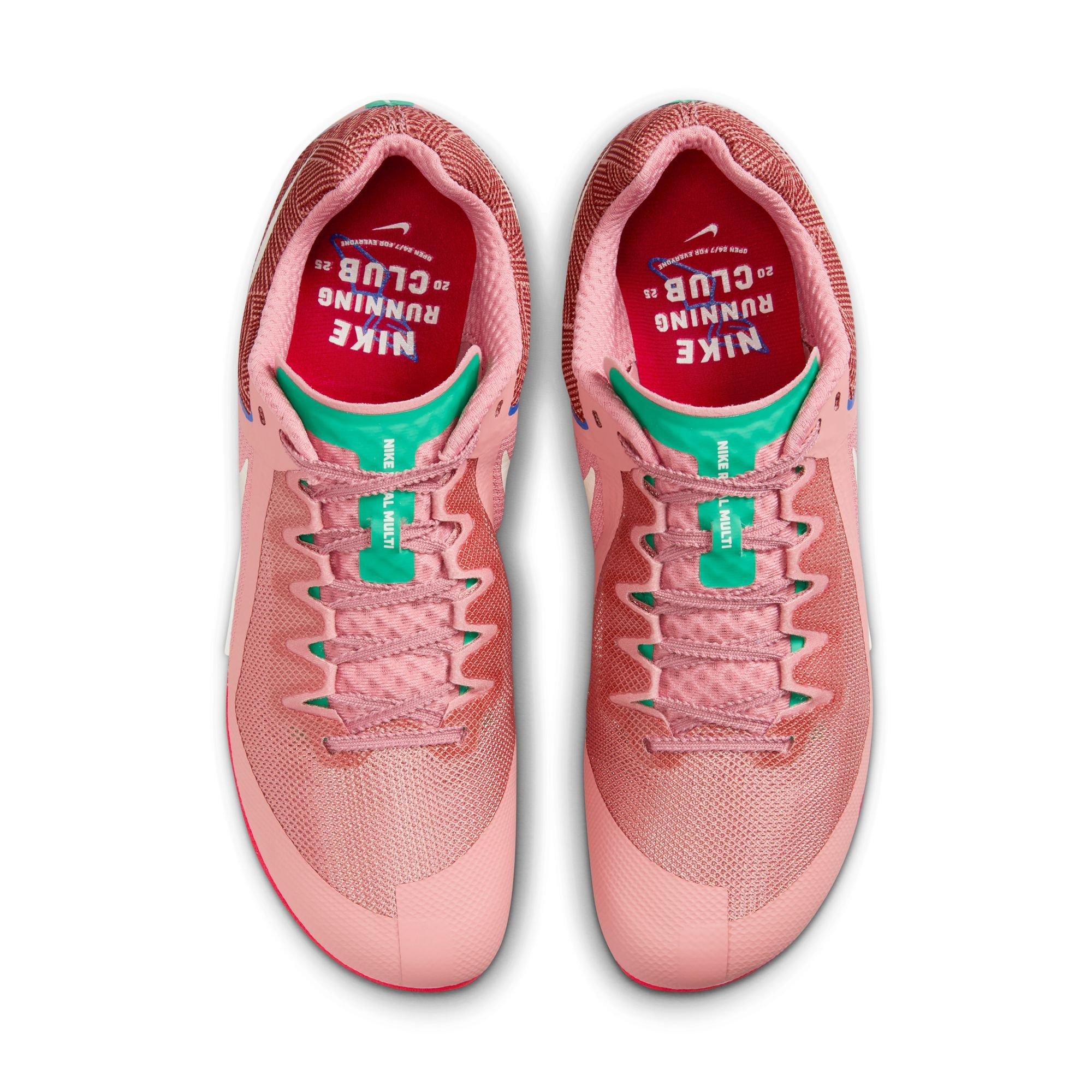 Nike Zoom Rival Multi-Event ALL "Red Stardust/Pale Ivory/Malachite" Unisex Track Spike - CREAM/RED Thumbnail View 6