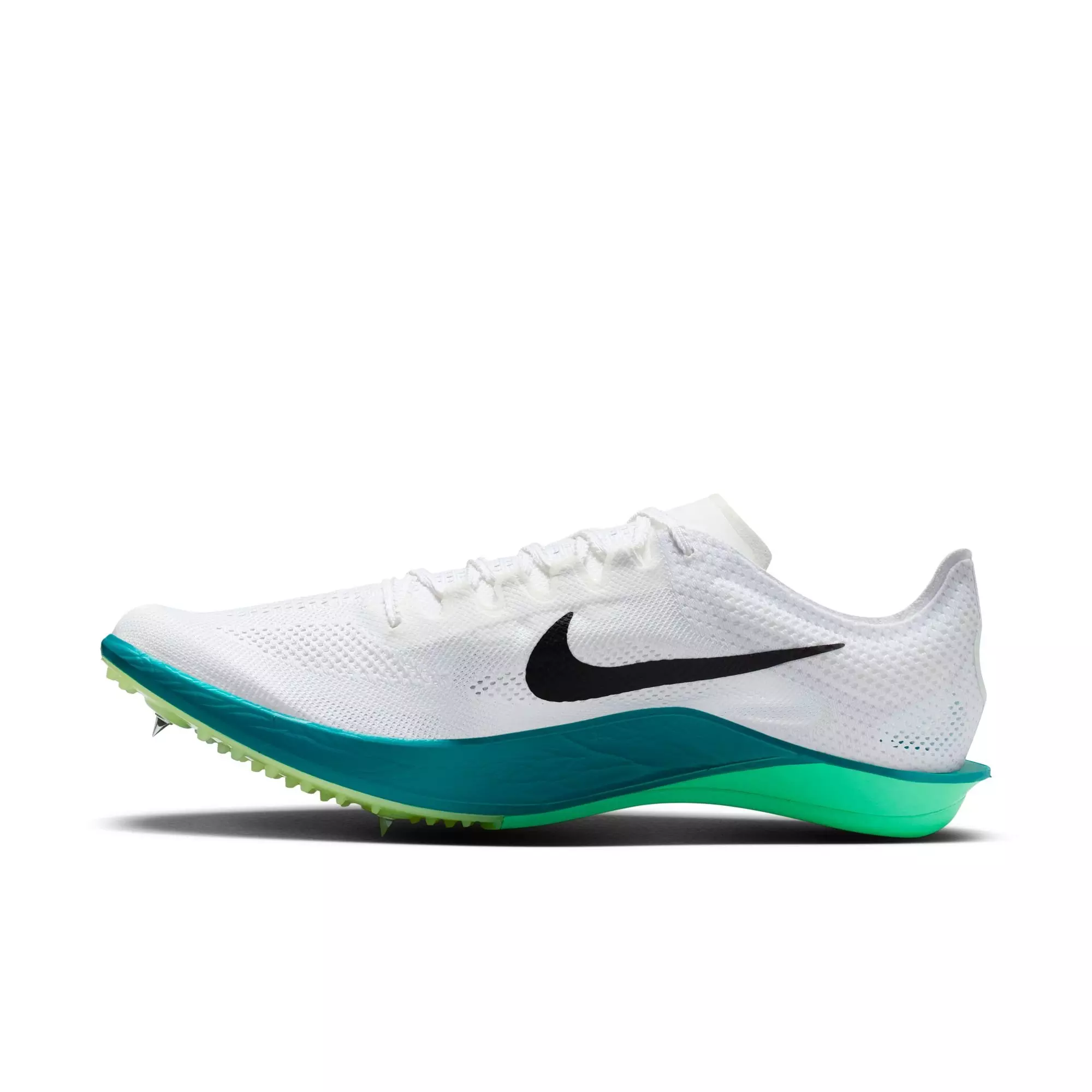 Nike Dragonfly 2 Distance "White/Black/Bright Spruce/Electric Algae" Unisex Track Spike - WHITE/GREEN