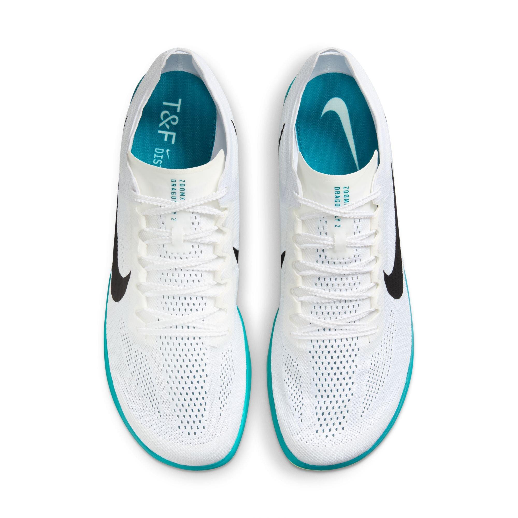 Nike Dragonfly 2 Distance "White/Black/Bright Spruce/Electric Algae" Unisex Track Spike - WHITE/GREEN Thumbnail View 6