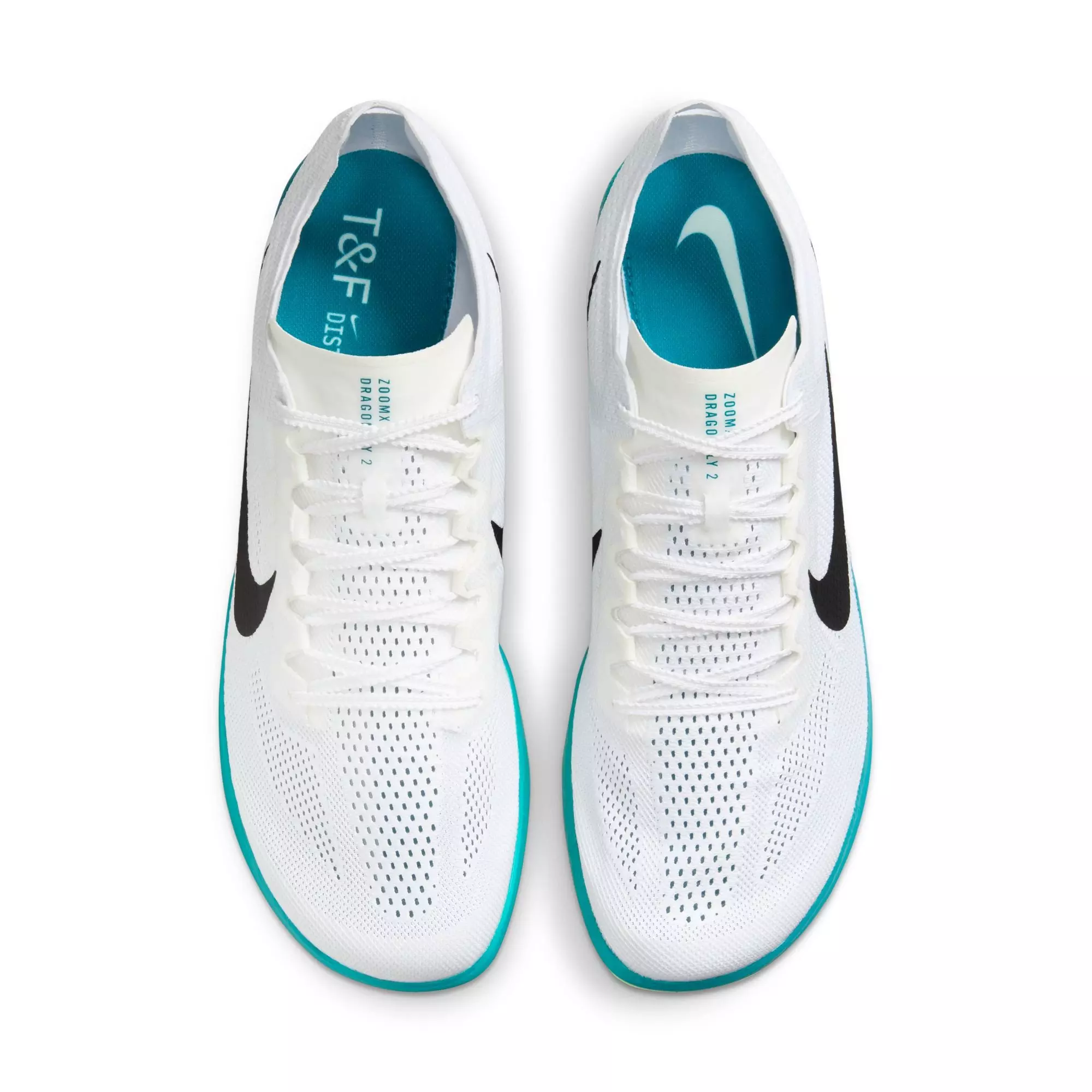 Nike Dragonfly 2 Distance "White/Black/Bright Spruce/Electric Algae" Unisex Track Spike - WHITE/GREEN