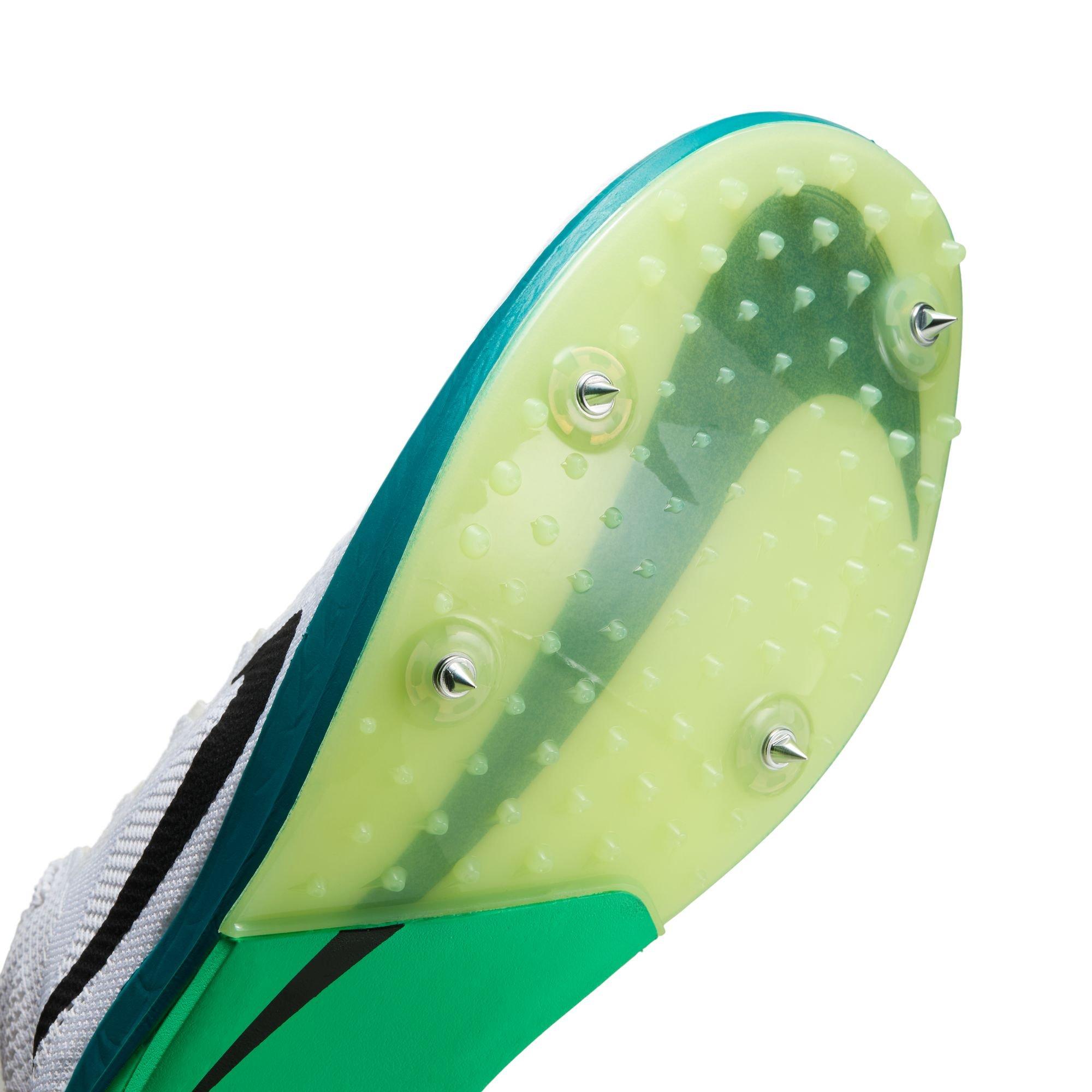 Nike Dragonfly 2 Distance "White/Black/Bright Spruce/Electric Algae" Unisex Track Spike - WHITE/GREEN Thumbnail View 8