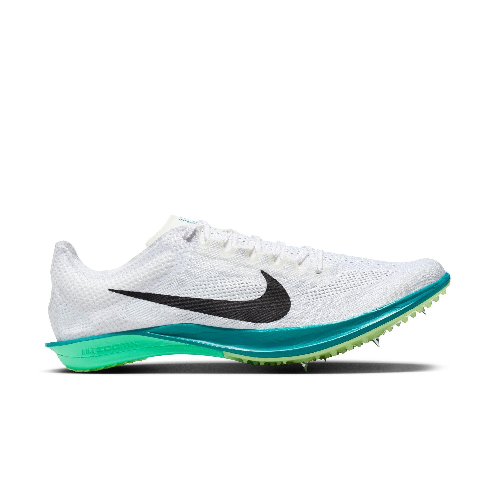 Nike Dragonfly 2 Distance "White/Black/Bright Spruce/Electric Algae" Unisex Track Spike - WHITE/GREEN Thumbnail View 1