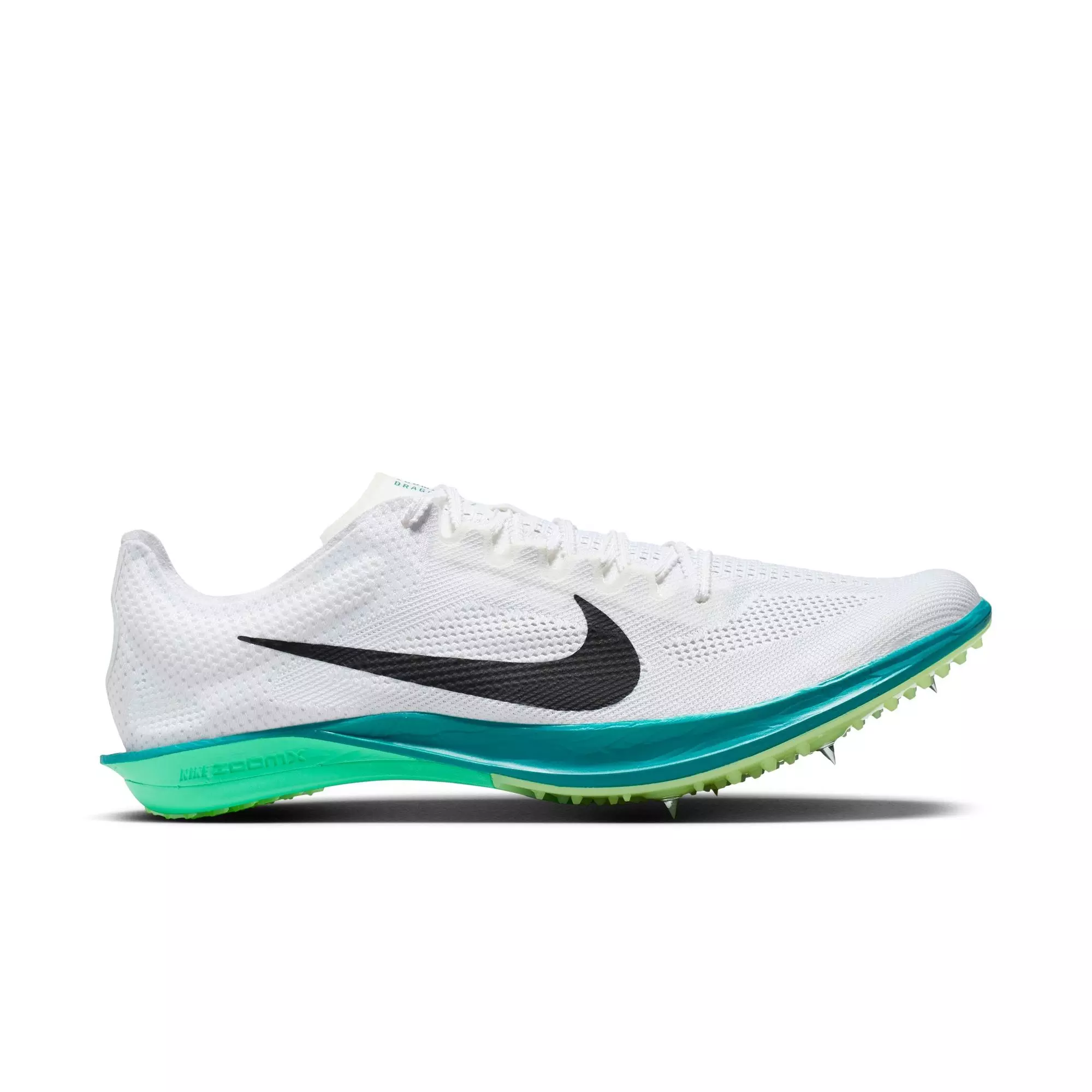 Nike Dragonfly 2 Distance "White/Black/Bright Spruce/Electric Algae" Unisex Track Spike - WHITE/GREEN