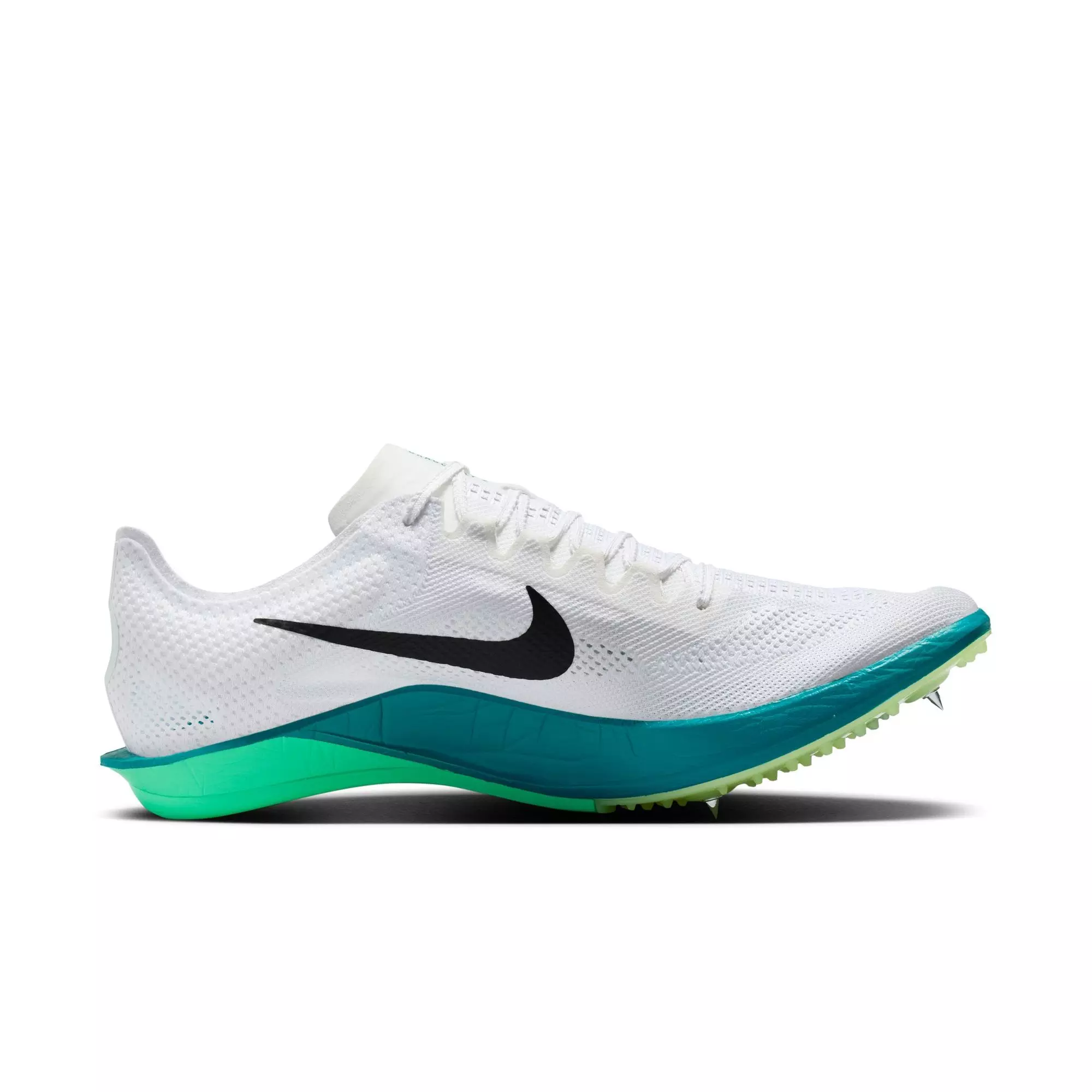 Nike Dragonfly 2 Distance "White/Black/Bright Spruce/Electric Algae" Unisex Track Spike - WHITE/GREEN