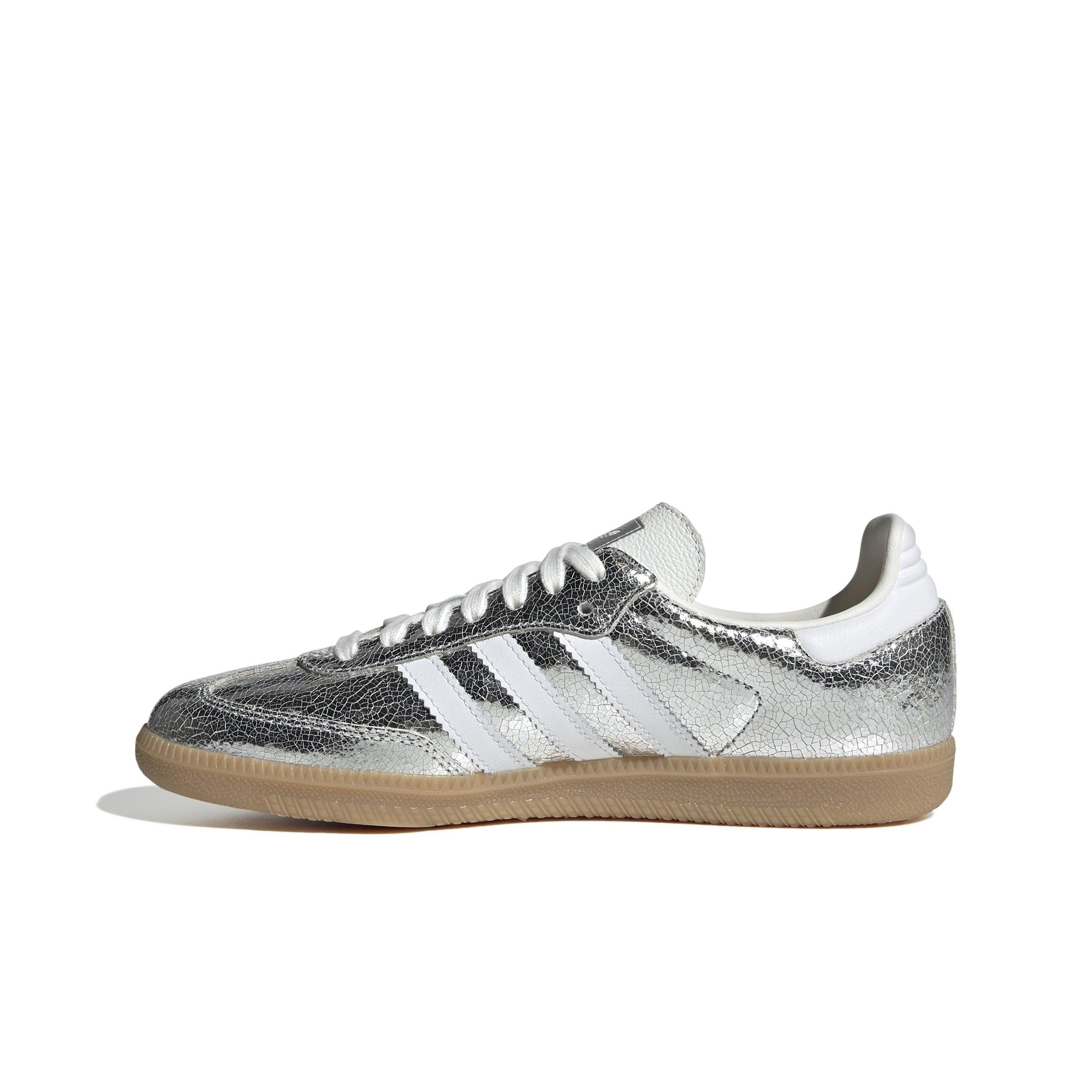 adidas Originals Samba OG "Silver Metallic/Core White/Ftwr White" Women's Shoe - SILVER/WHITE/BLACK Thumbnail View 2