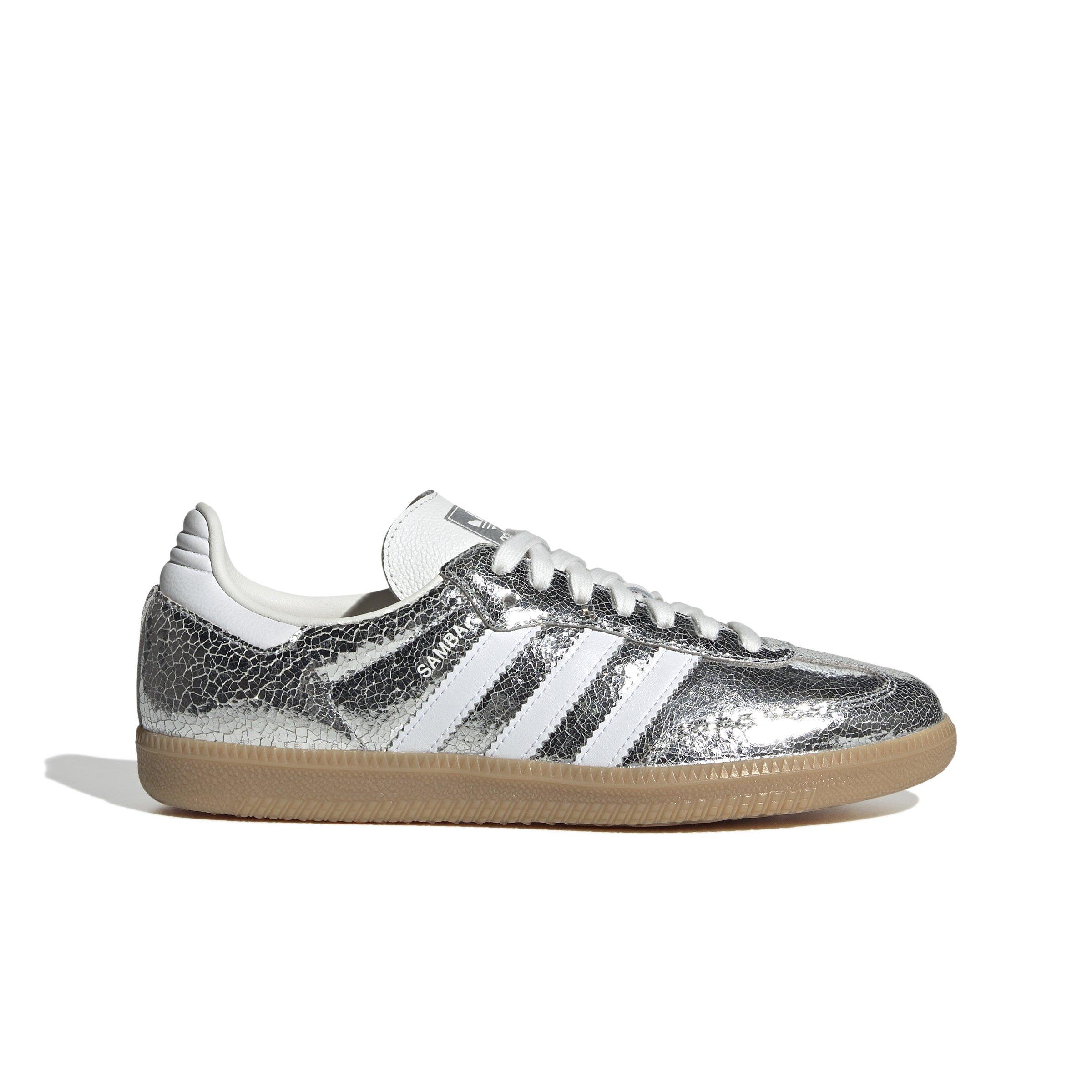 adidas Originals Samba OG "Silver Metallic/Core White/Ftwr White" Women's Shoe - SILVER/WHITE/BLACK