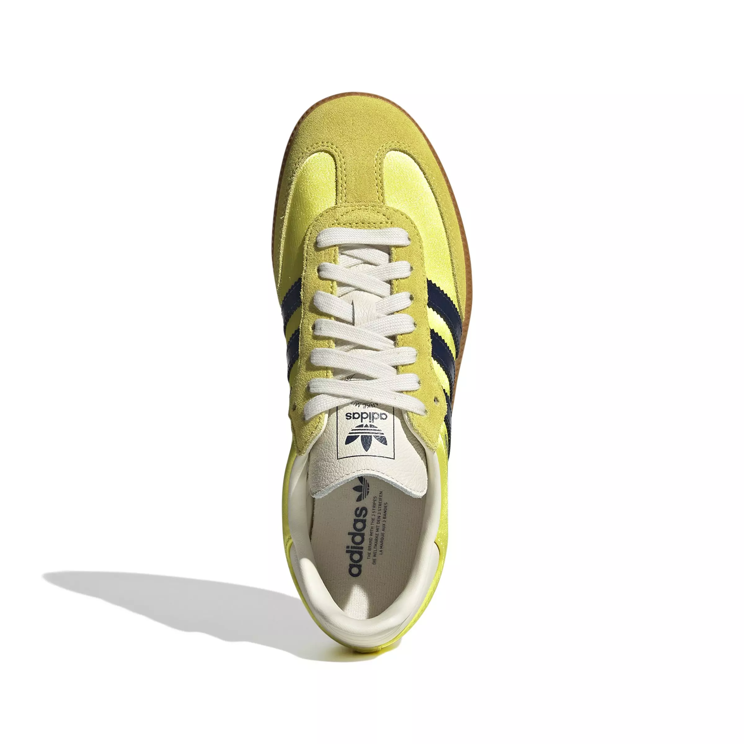 adidas Originals Samba OG "Shock Yellow/Night Indigo/Cream White" Women's Shoe - YELLOW/BLUE