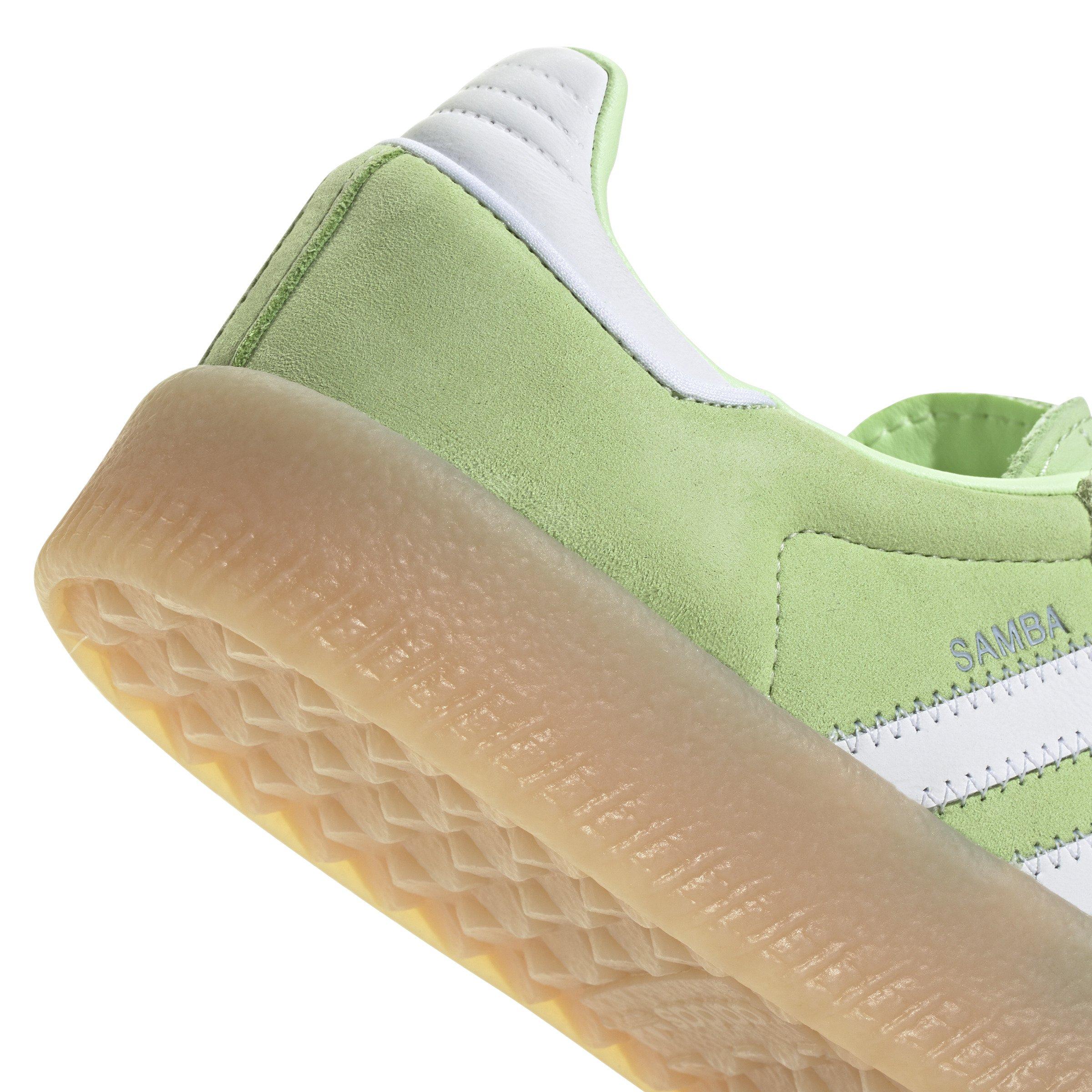 adidas Originals Sambae "Semi Green Spark/Ftwr White/Wonder Blue" Women's Shoe - GREEN/WHITE Thumbnail View 3