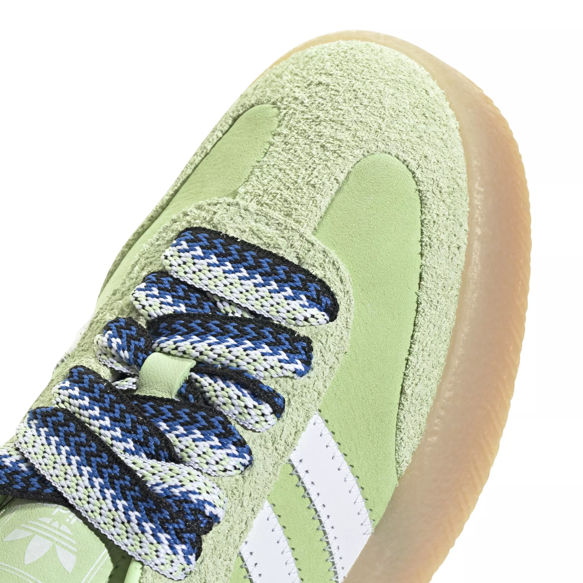 adidas Originals Sambae "Semi Green Spark/Ftwr White/Wonder Blue" Women's Shoe - GREEN/WHITE
