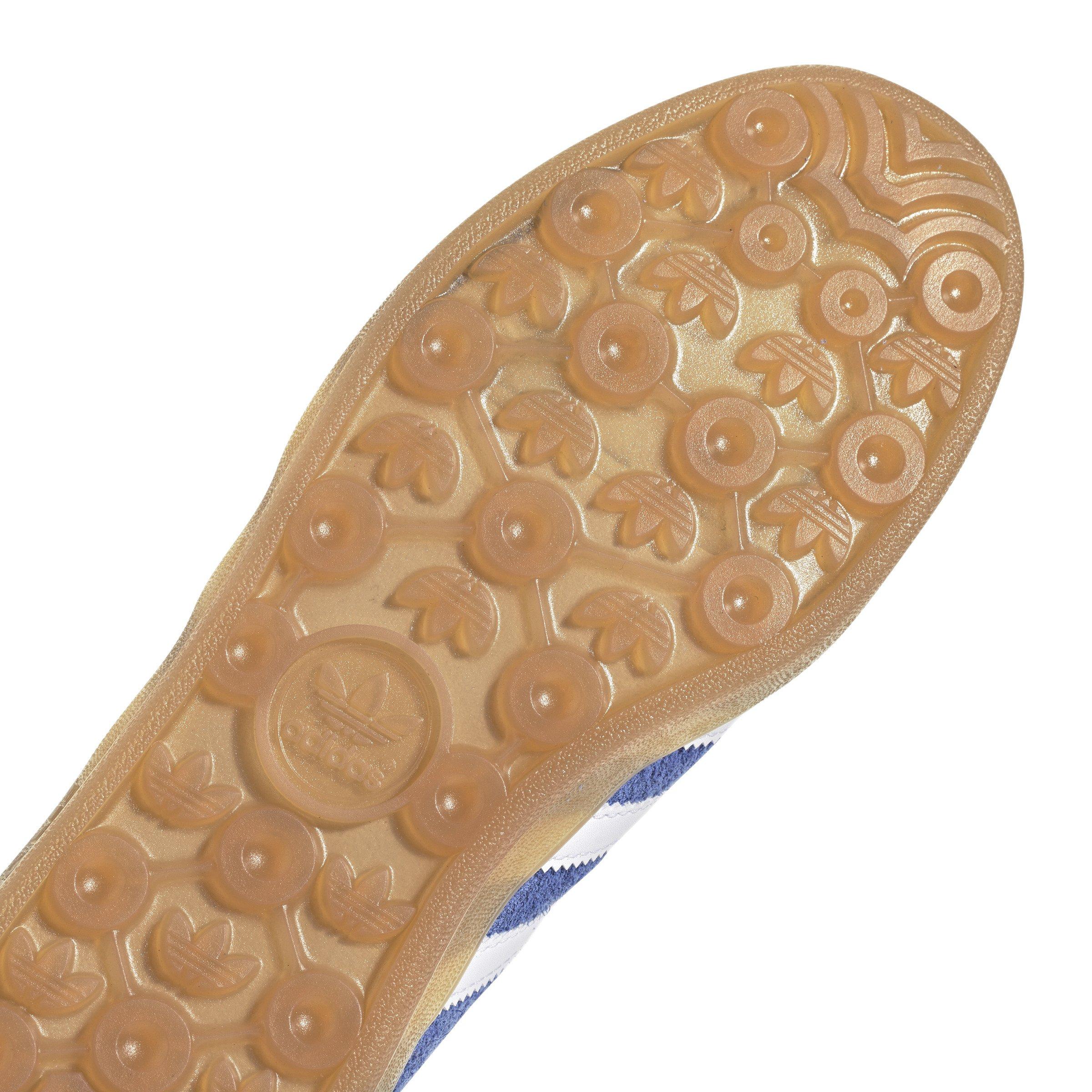 adidas Originals Gazelle "Blue Fusion/Ftwr White/Gold Metallic" Women's Shoe - BLUE/WHITE/GOLD Thumbnail View 3