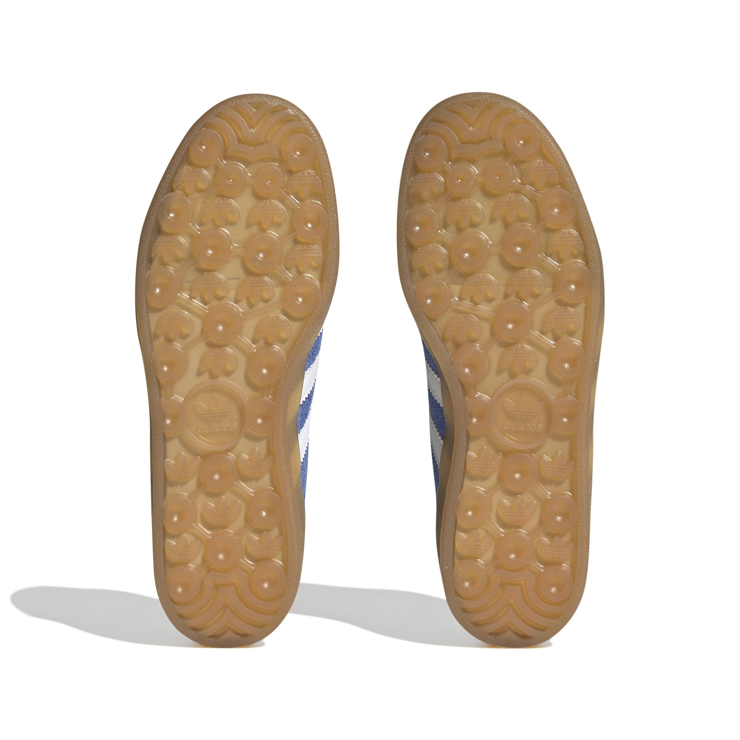 adidas Originals Gazelle "Blue Fusion/Ftwr White/Gold Metallic" Women's Shoe - BLUE/WHITE/GOLD Thumbnail View 6