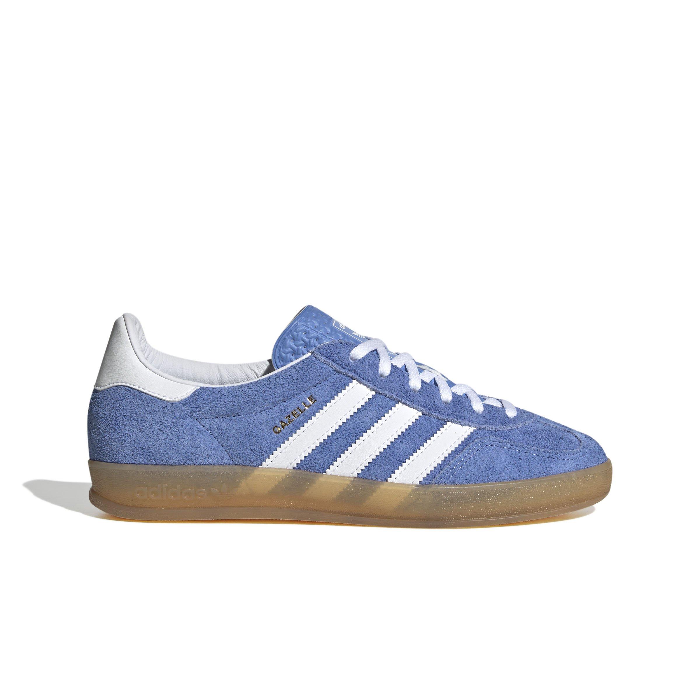 adidas Originals Gazelle "Blue Fusion/Ftwr White/Gold Metallic" Women's Shoe - BLUE/WHITE/GOLD Thumbnail View 1