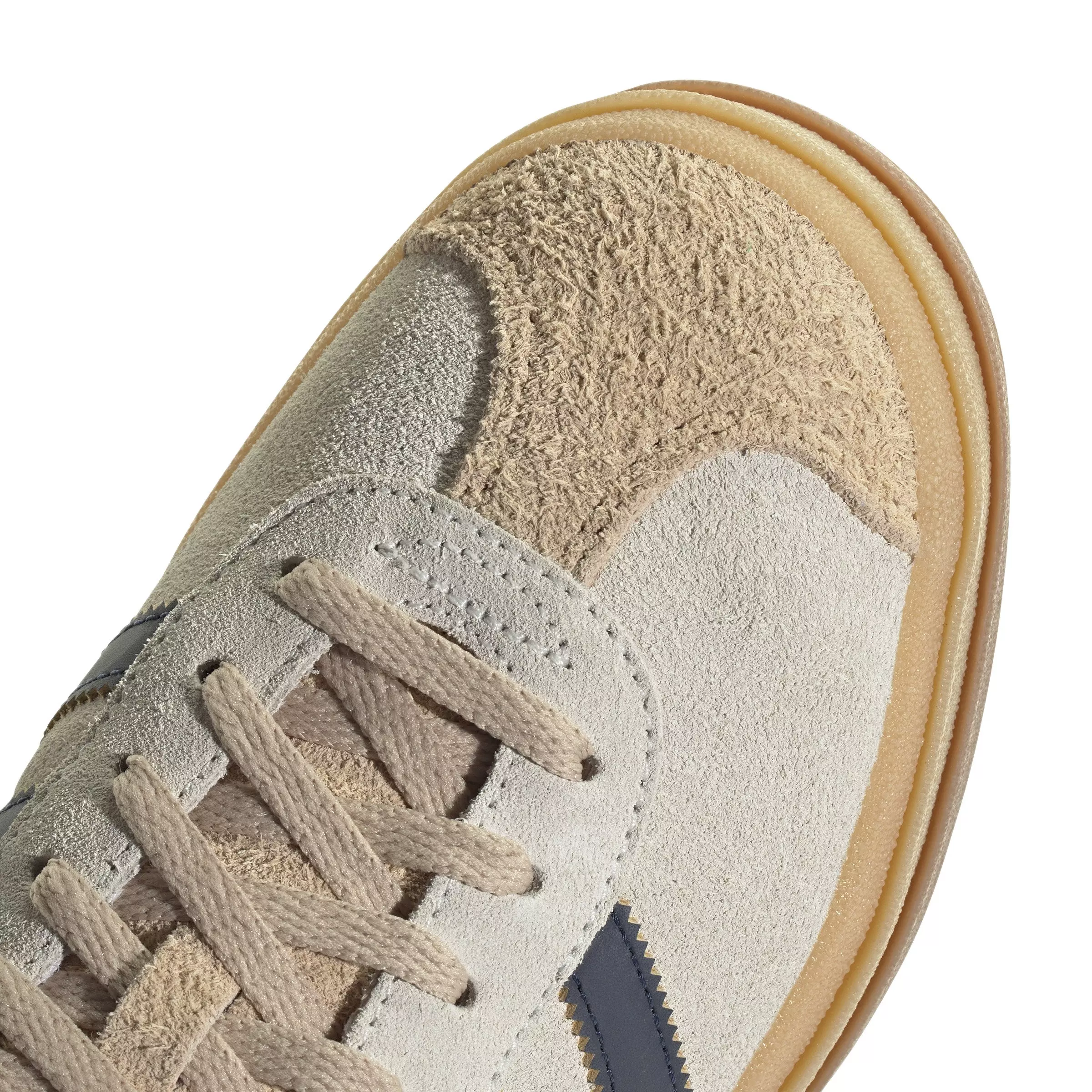 adidas Originals Gazelle Bold "Cream White/Night Indigo/Magic Beige" Women's Shoe - OFF-WHITE/BLUE