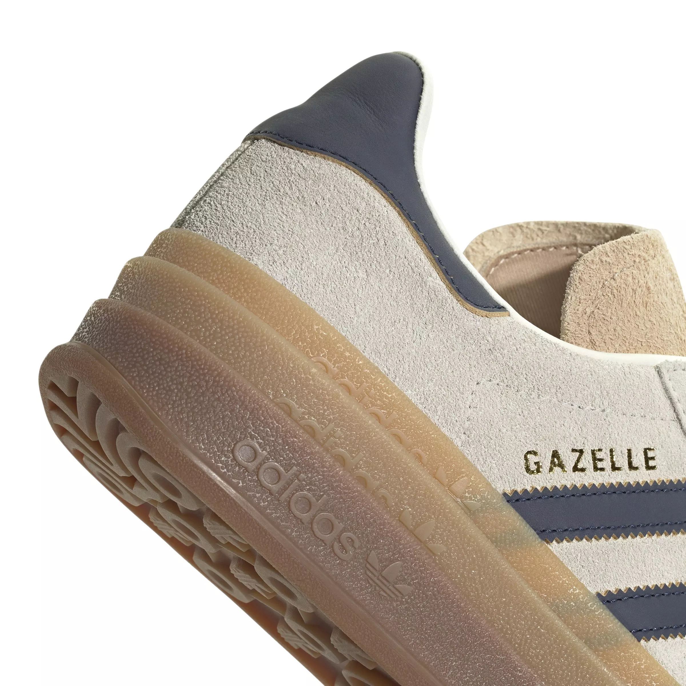 adidas Originals Gazelle Bold "Cream White/Night Indigo/Magic Beige" Women's Shoe - OFF-WHITE/BLUE