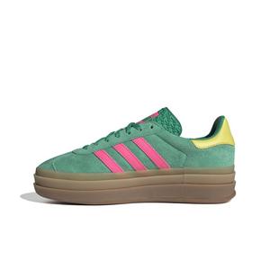 adidas Originals Gazelle Bold "Court Green/Lucid Pink/Pure Sulfur" Women's Shoe
