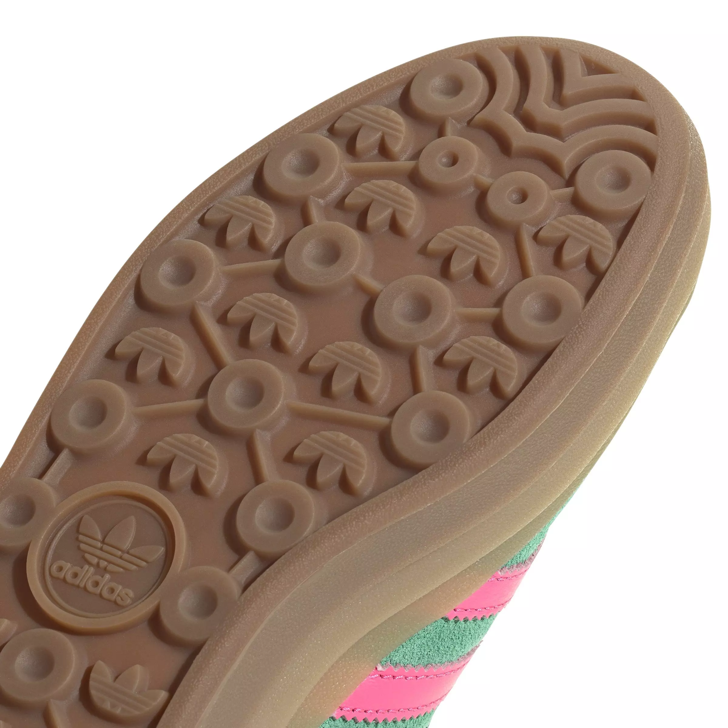 adidas Originals Gazelle Bold "Court Green/Lucid Pink/Pure Sulfur" Women's Shoe - GREEN/PINK