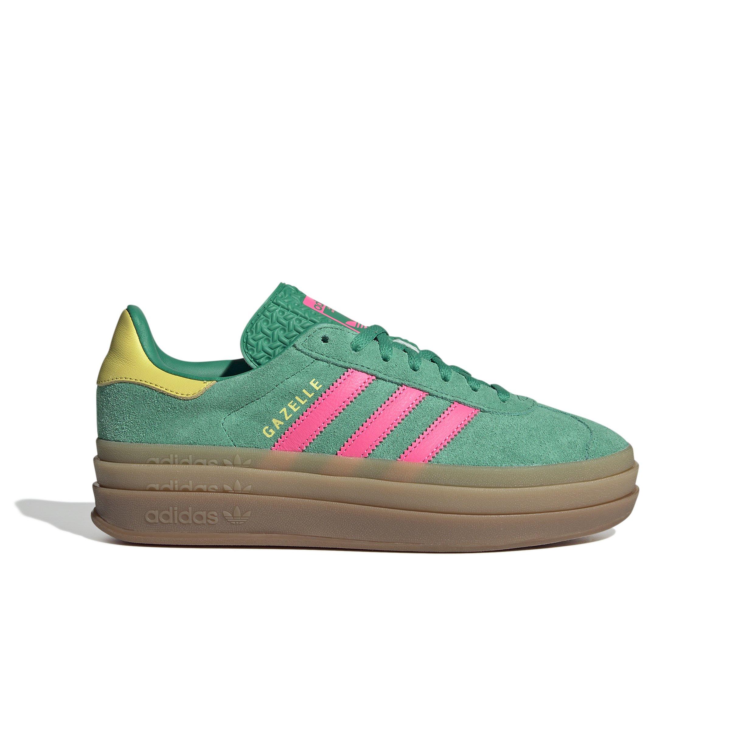 adidas Originals Gazelle Bold "Court Green/Lucid Pink/Pure Sulfur" Women's Shoe
