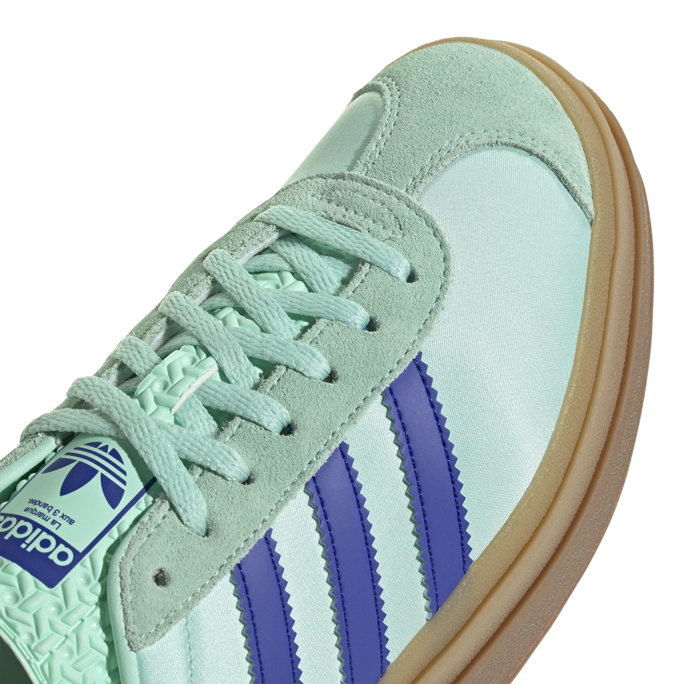 adidas Originals Gazelle Bold "Clear Mint/Lucid Blue/Gold Metallic" Women's Shoe - MINT Thumbnail View 4