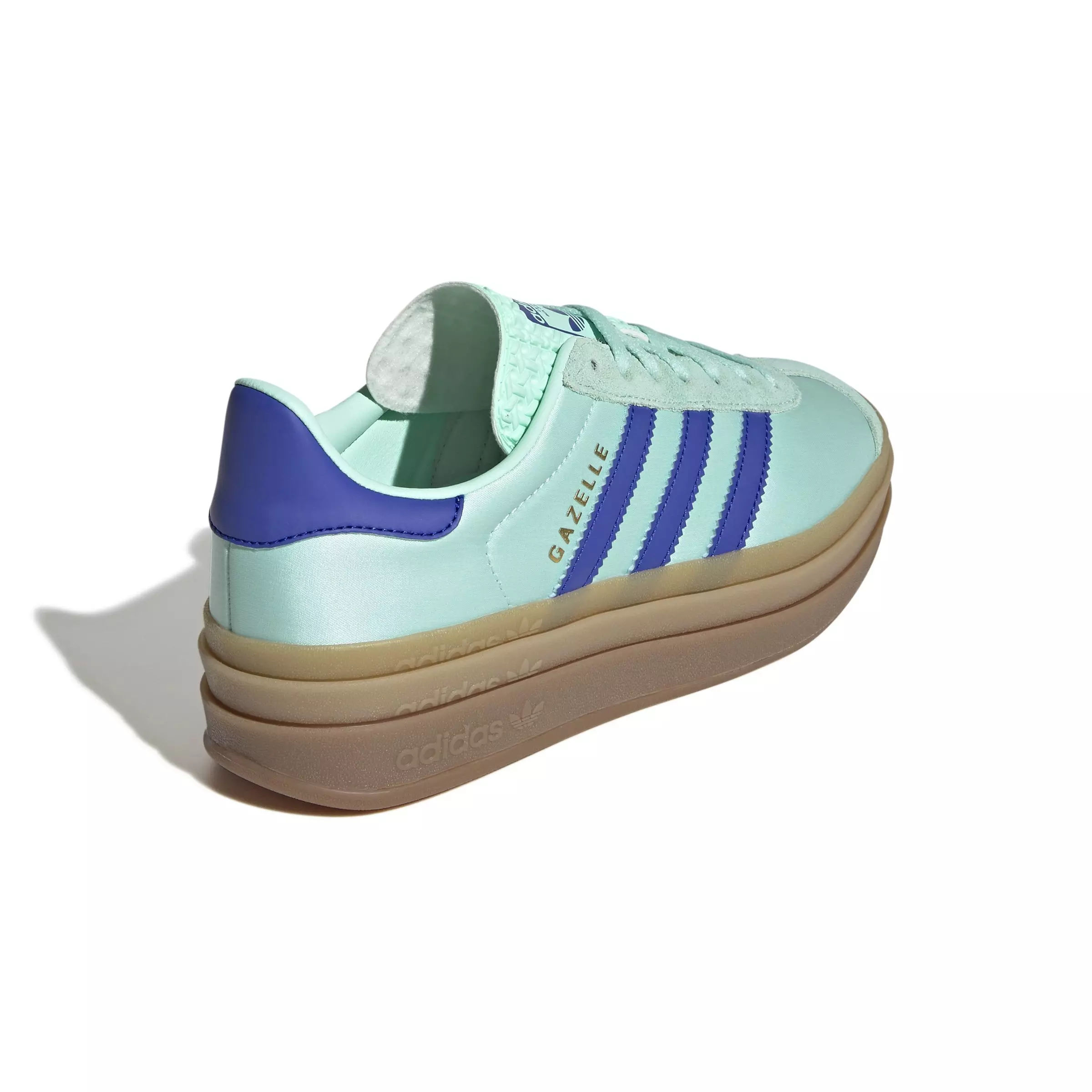 adidas Originals Gazelle Bold "Clear Mint/Lucid Blue/Gold Metallic" Women's Shoe - MINT