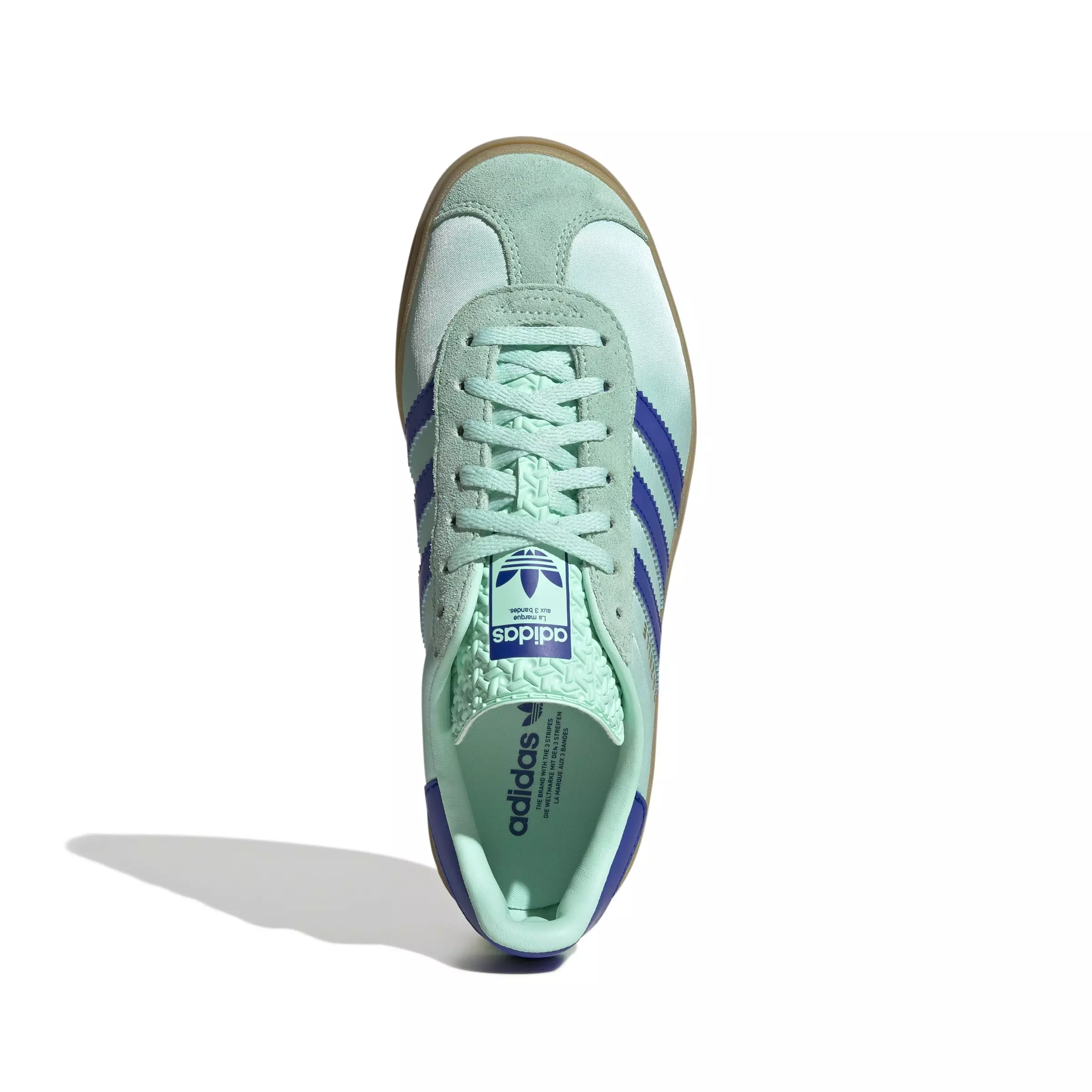 adidas Originals Gazelle Bold "Clear Mint/Lucid Blue/Gold Metallic" Women's Shoe - MINT