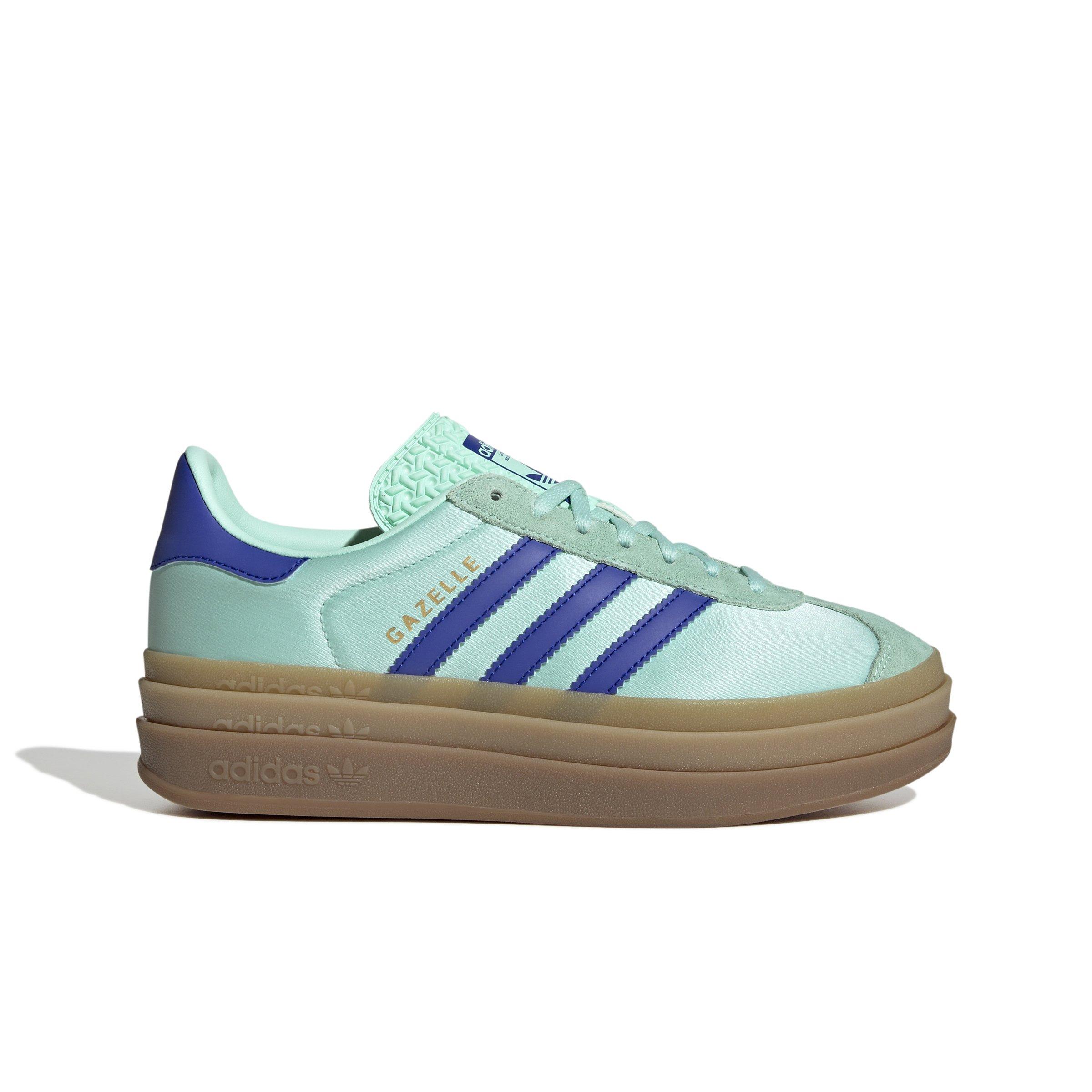adidas Originals Gazelle Bold "Clear Mint/Lucid Blue/Gold Metallic" Women's Shoe - MINT Thumbnail View 1