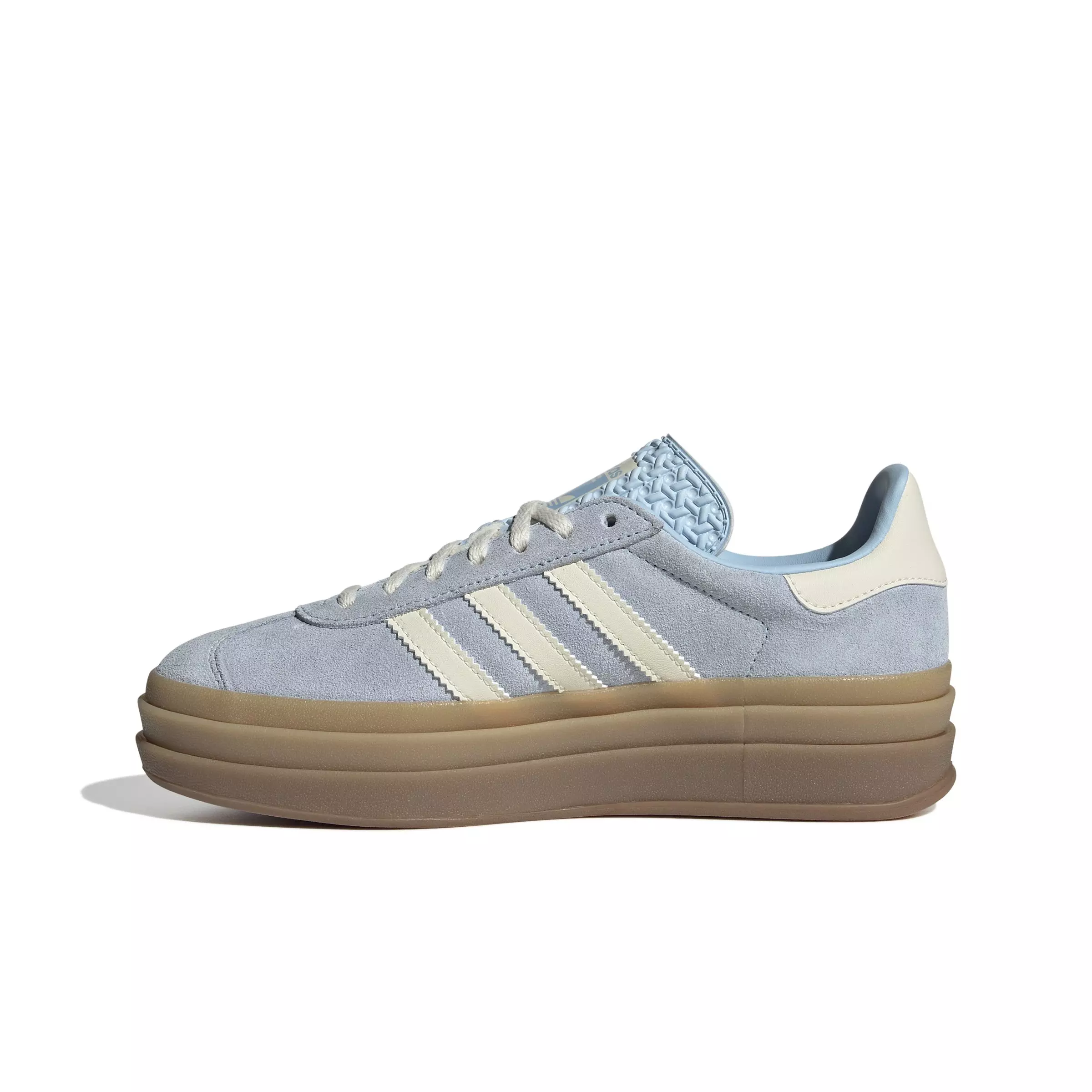 adidas Originals Gazelle Bold "Clear Sky/Cream White/Gold Metallic" Women's Shoe - BLUE/WHITE