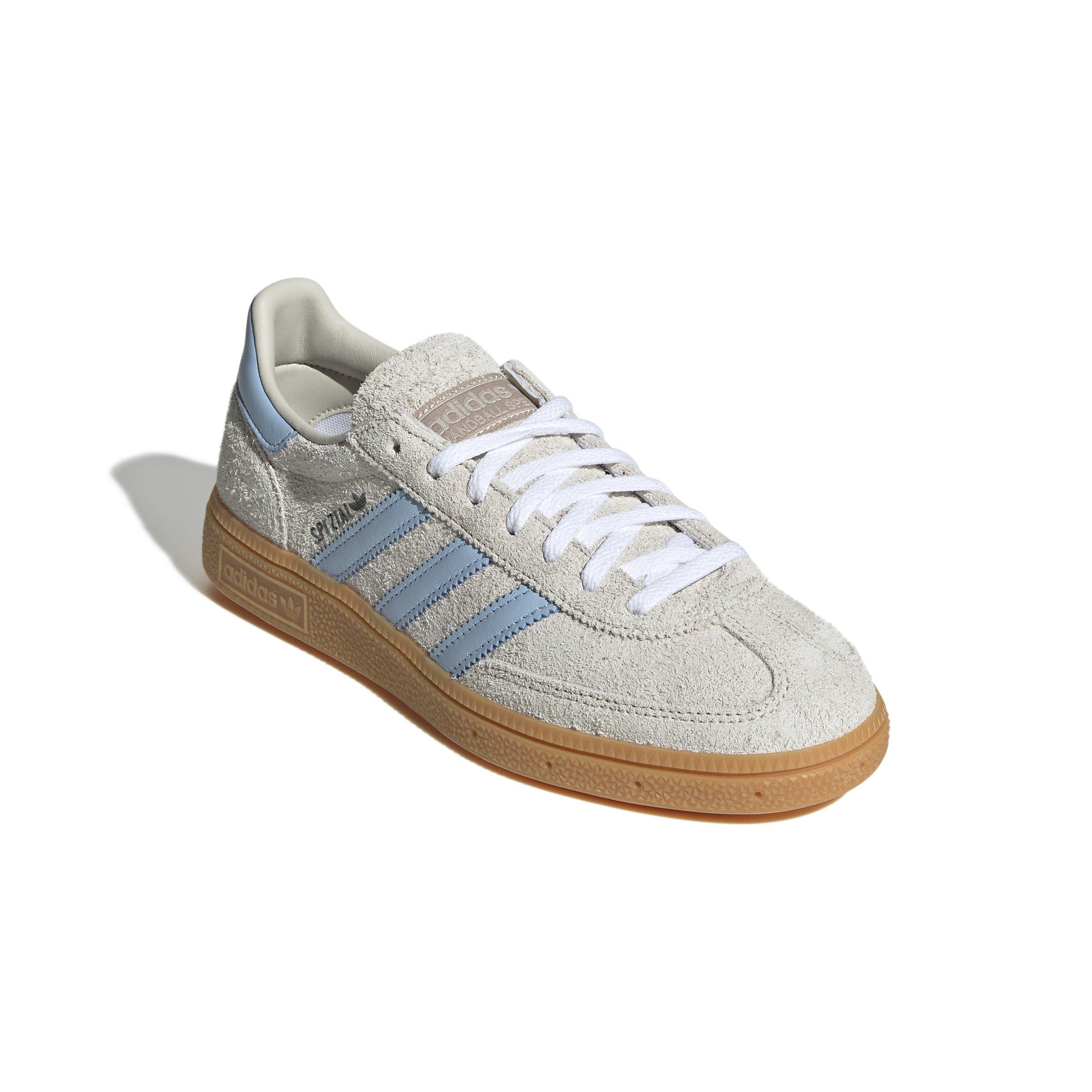 adidas Originals Handball Spezial "Alumina/Clear Sky/Gum" Women's Shoe - OFF-WHITE/BLUE Thumbnail View 3