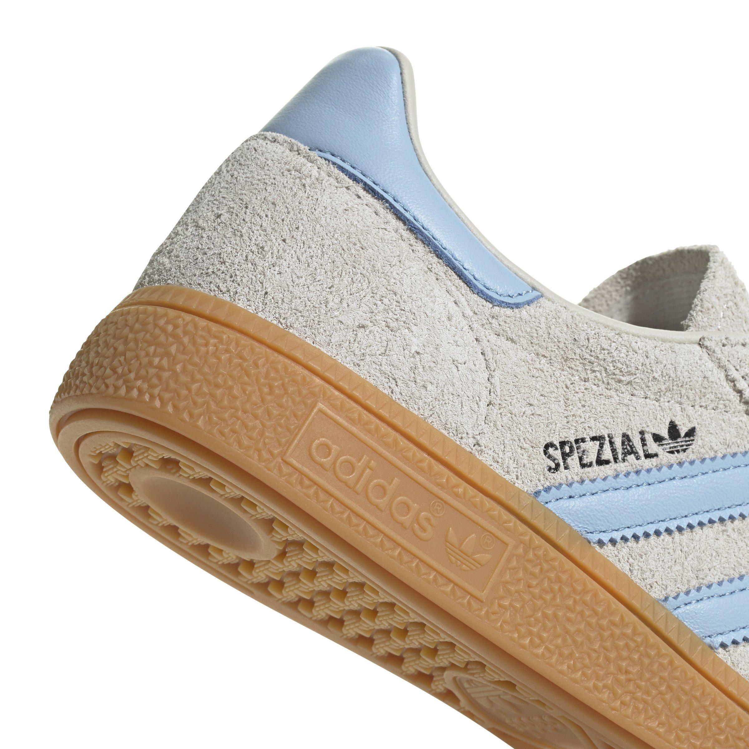 adidas Originals Handball Spezial "Alumina/Clear Sky/Gum" Women's Shoe - OFF-WHITE/BLUE Thumbnail View 5