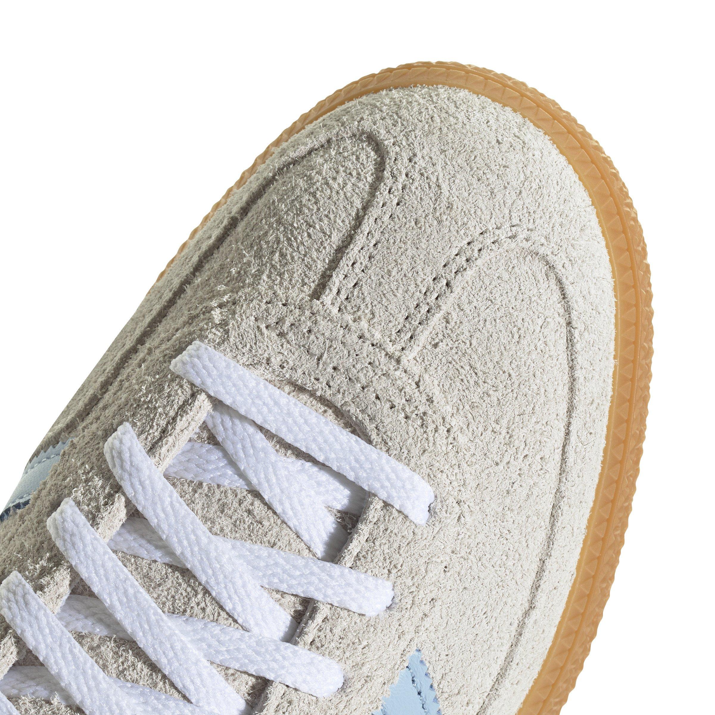 adidas Originals Handball Spezial "Alumina/Clear Sky/Gum" Women's Shoe - OFF-WHITE/BLUE Thumbnail View 6