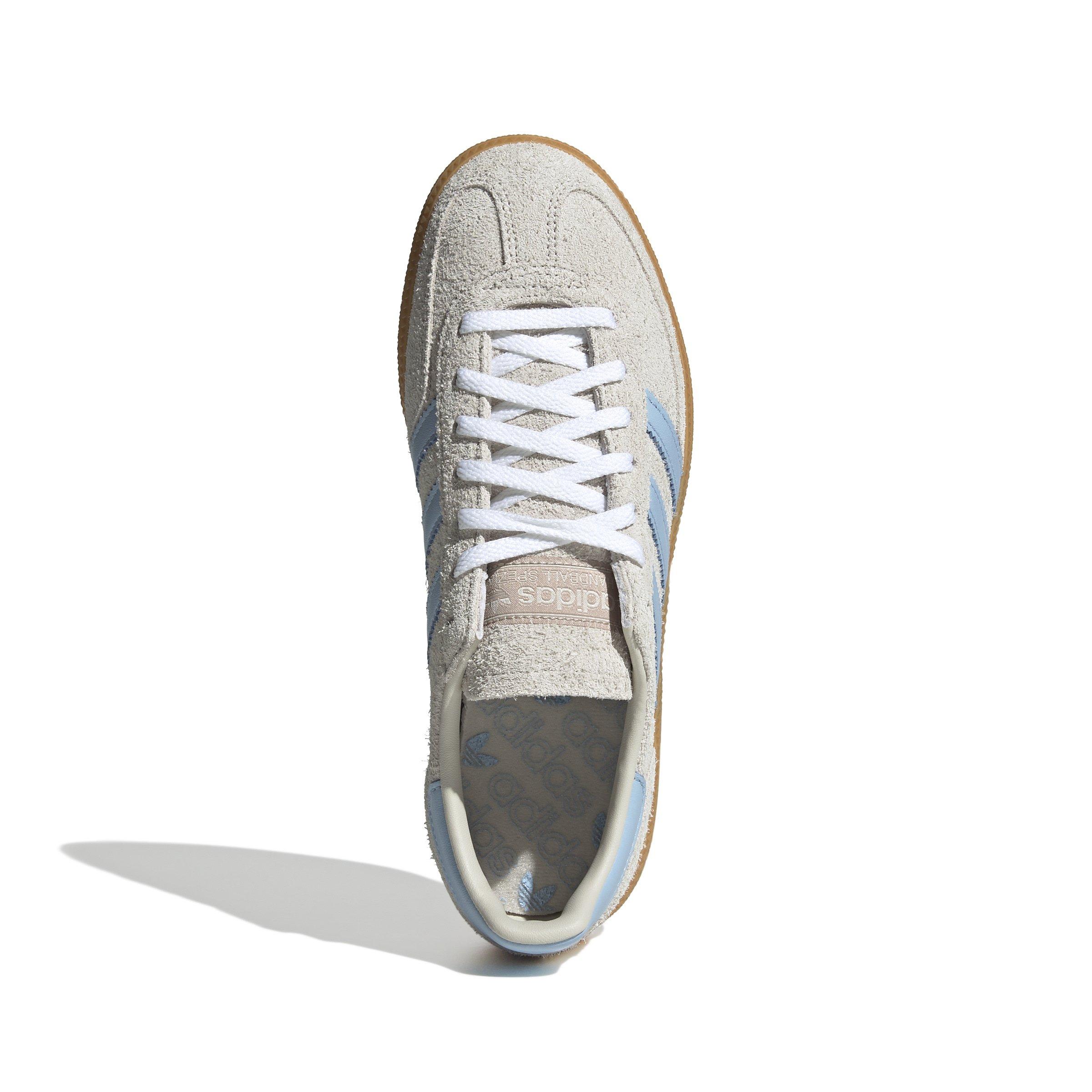 adidas Originals Handball Spezial "Alumina/Clear Sky/Gum" Women's Shoe - OFF-WHITE/BLUE Thumbnail View 7