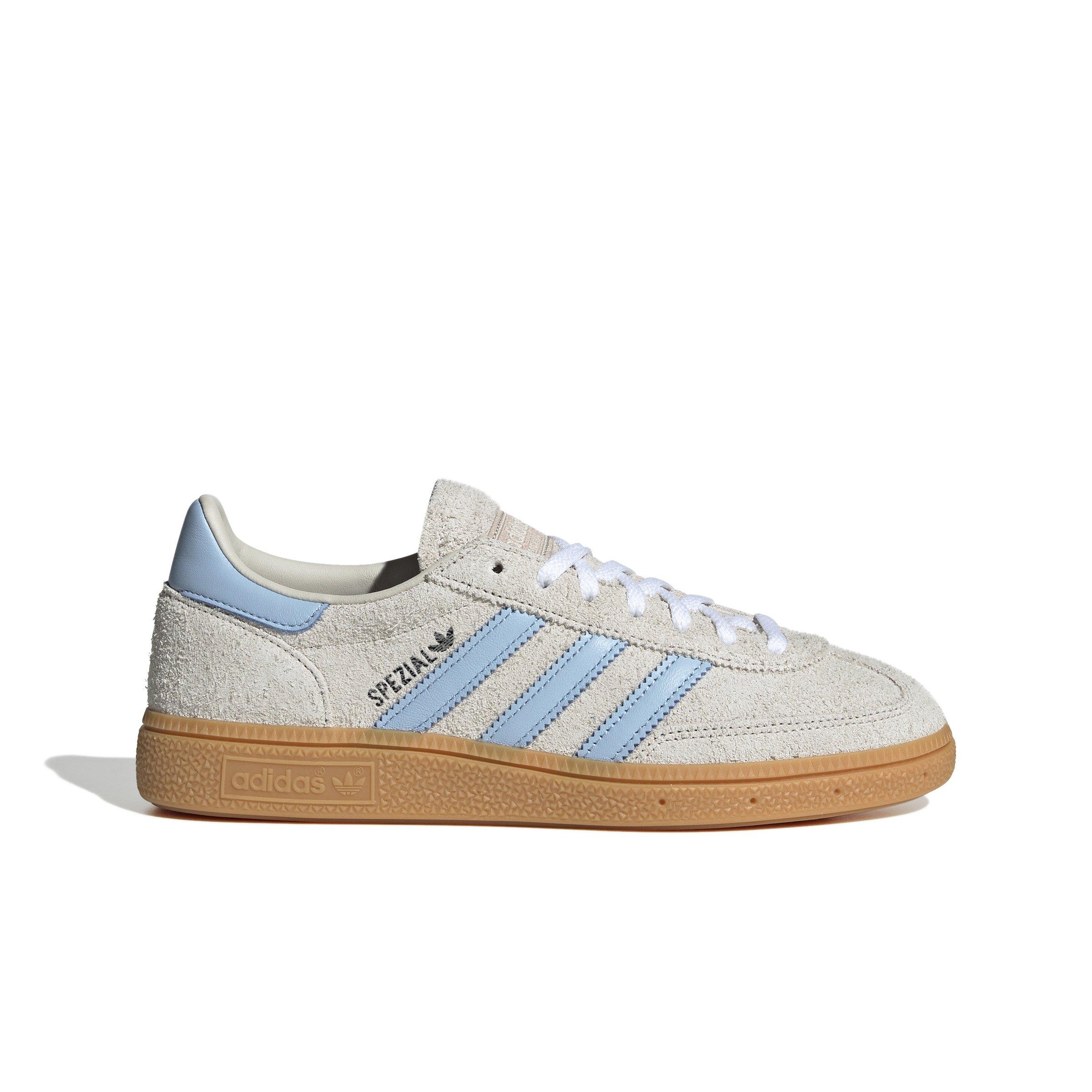 adidas Originals Handball Spezial "Alumina/Clear Sky/Gum" Women's Shoe - OFF-WHITE/BLUE Thumbnail View 1