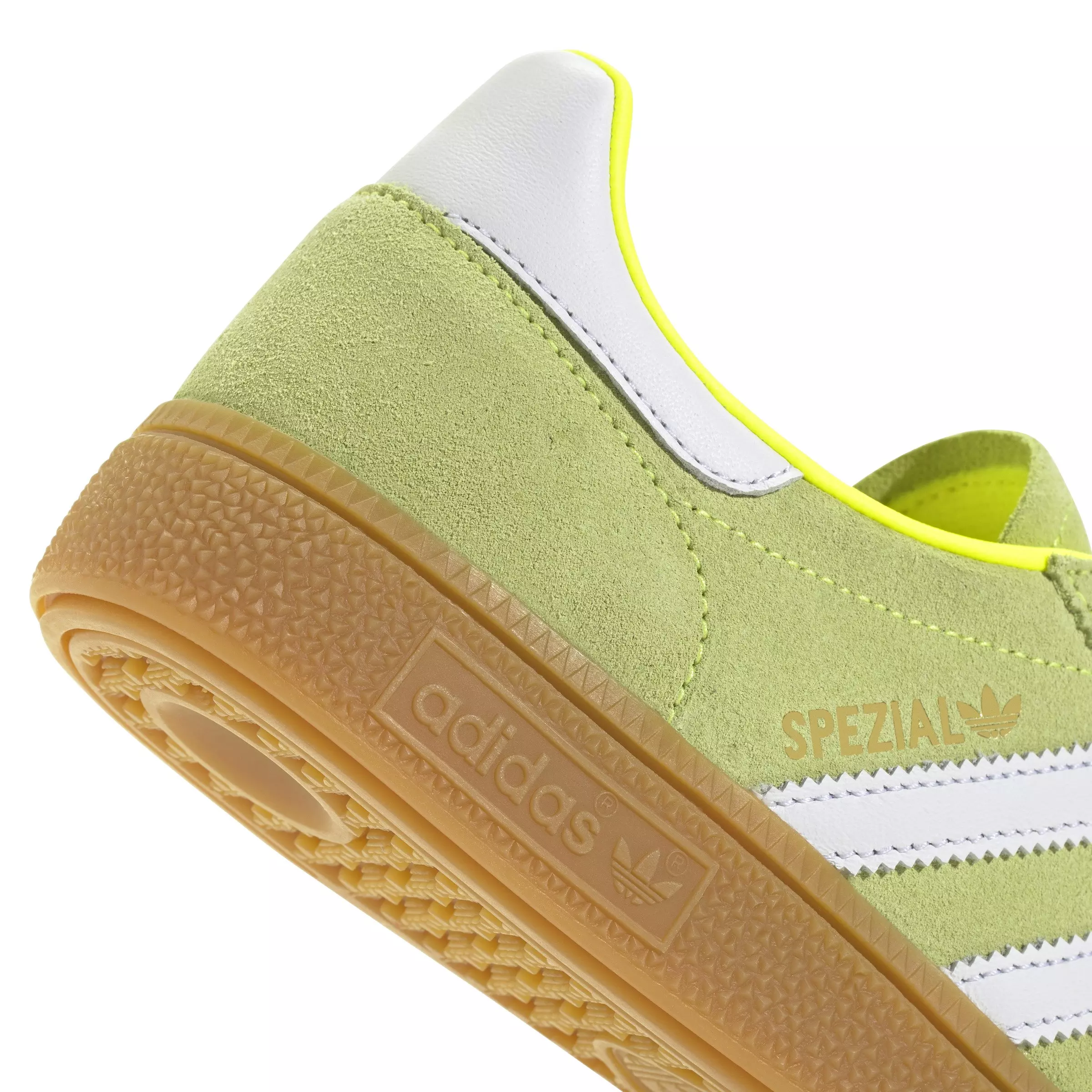 adidas Originals Handball Spezial "Solar Yellow/Ftwr White/Gold Metallic" Women's Shoe - YELLOW/WHITE