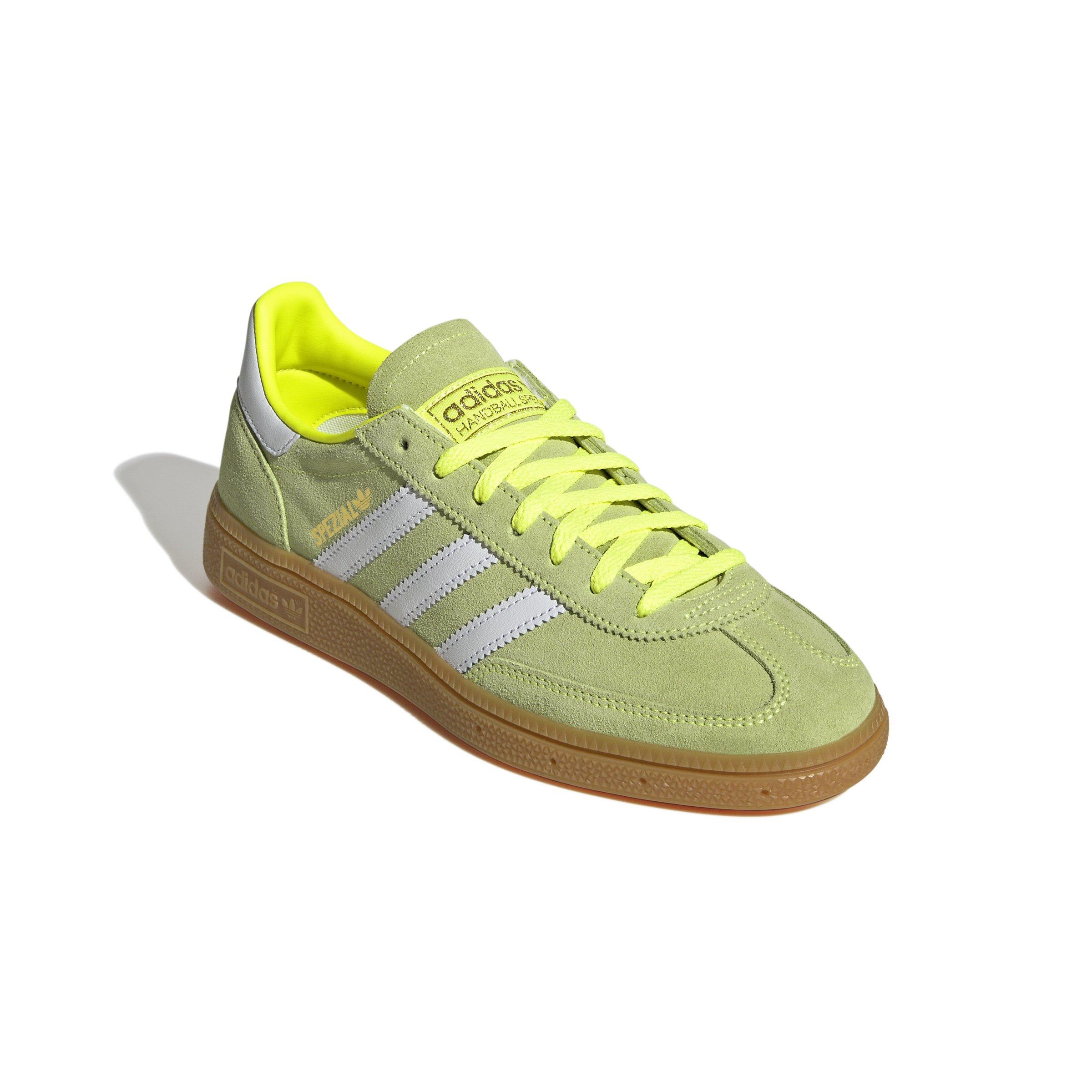 adidas Originals Handball Spezial "Solar Yellow/Ftwr White/Gold Metallic" Women's Shoe - YELLOW/WHITE